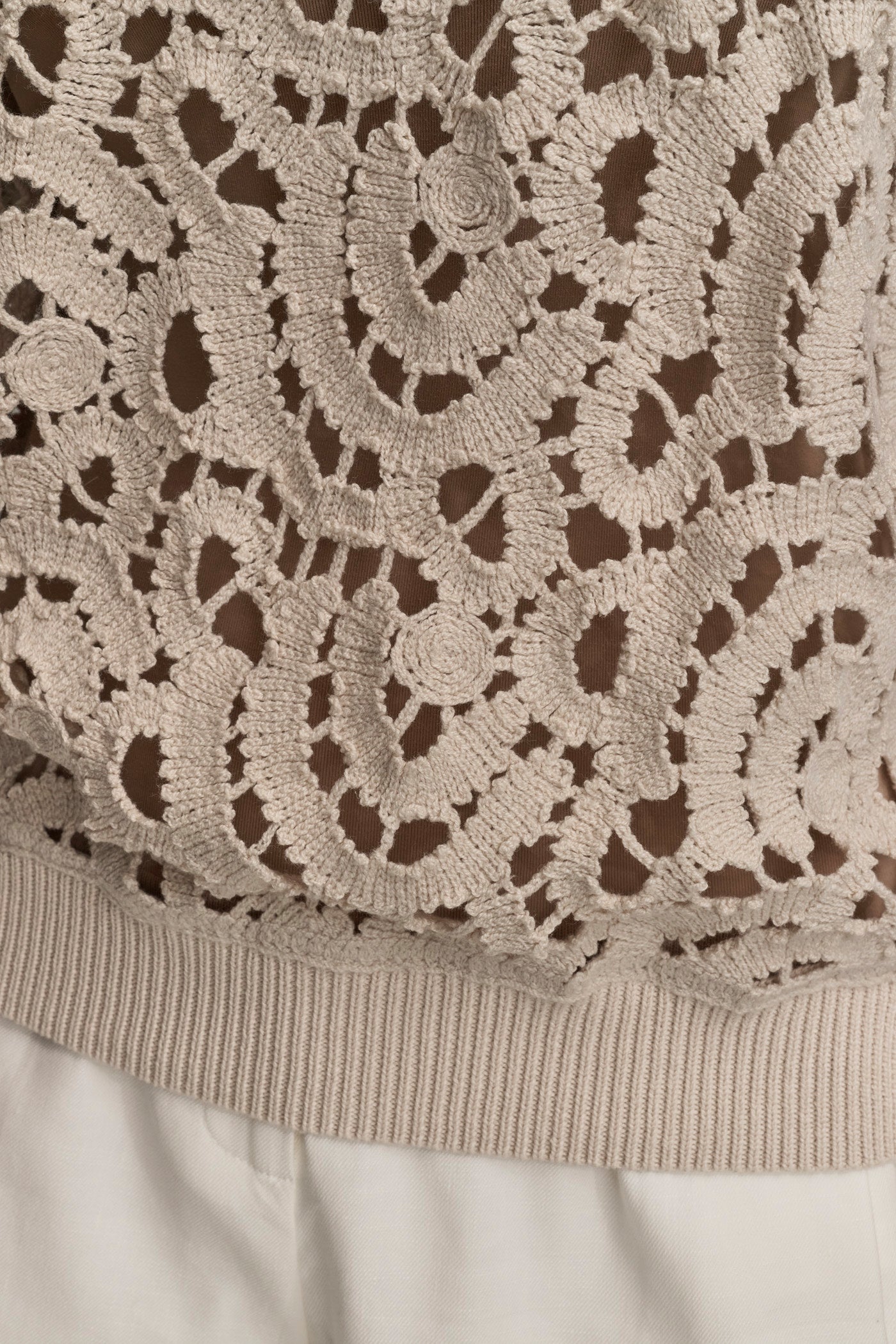 DROP SHOULDER CROCHET KNIT SWEATER VIEW 6 | New Arrivals DROP SHOULDER CROCHET KNIT SWEATER VIEW 6 | New Arrivals