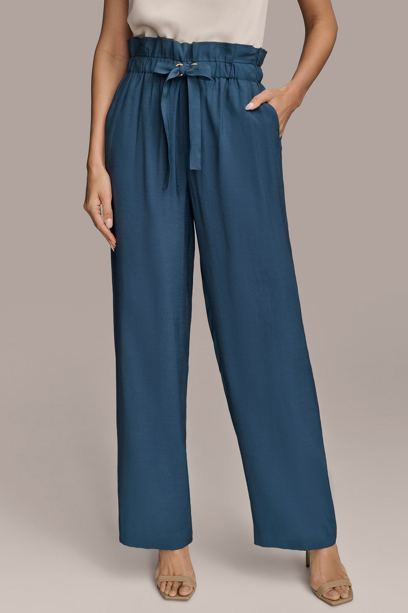 TIE-FRONT STRAIGHT LEG PANT | View 1 | Pants TIE-FRONT STRAIGHT LEG PANT | View 1 | Pants