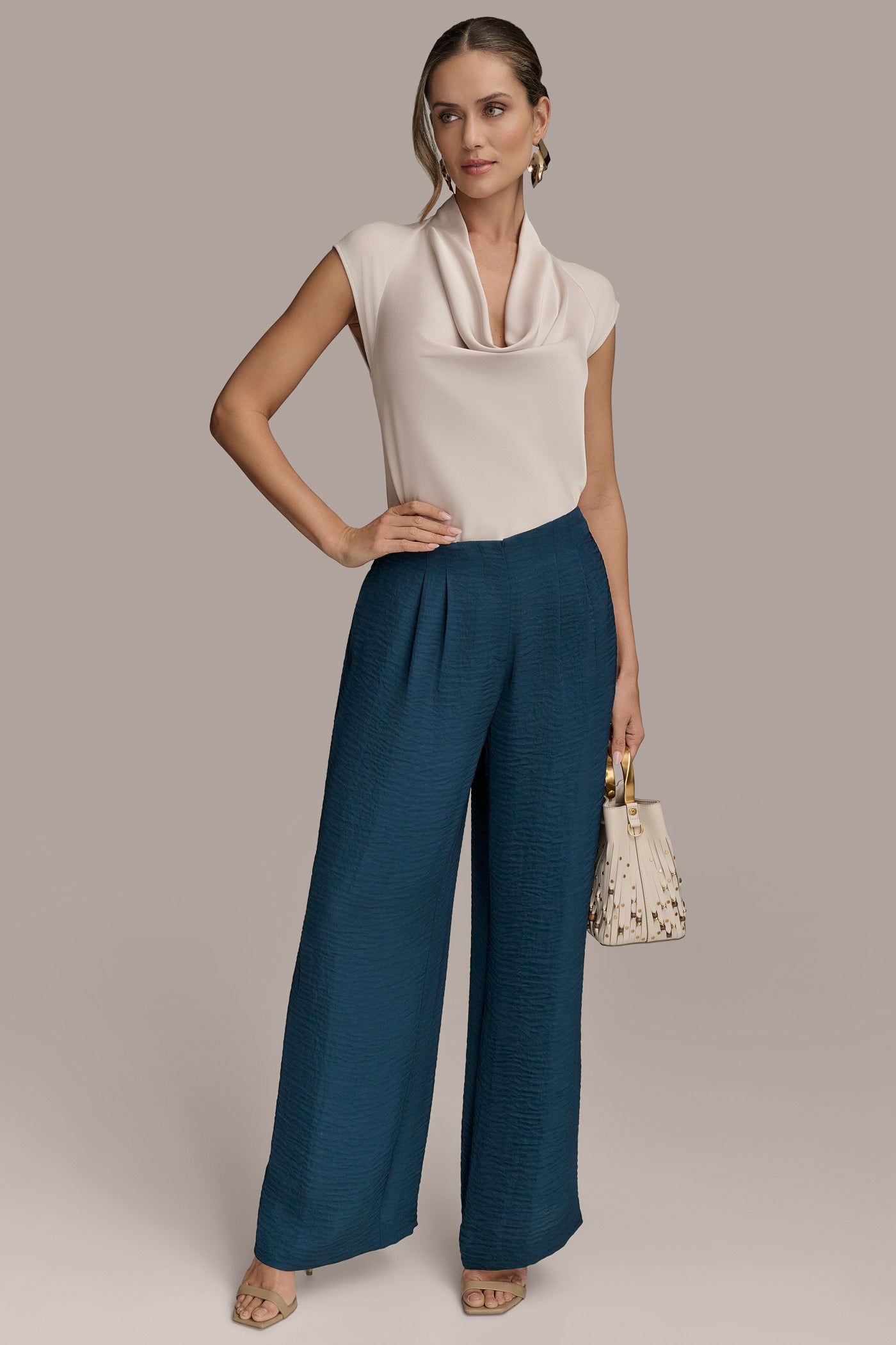 CRINKLED WIDE LEG PANT VIEW 4 | Matching Sets CRINKLED WIDE LEG PANT VIEW 4 | Matching Sets