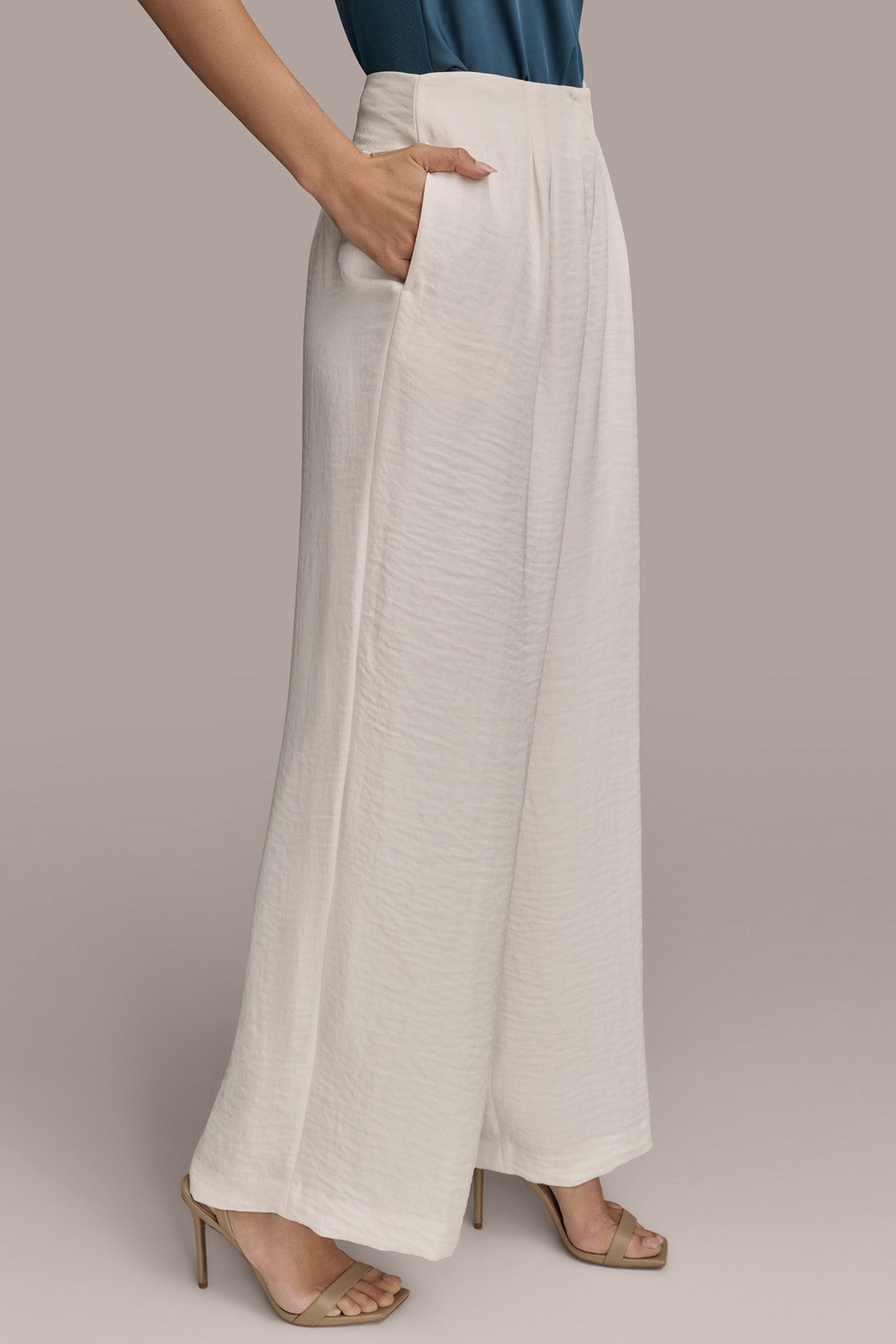 CRINKLED WIDE LEG PANT VIEW 3 | New Arrivals CRINKLED WIDE LEG PANT VIEW 3 | New Arrivals