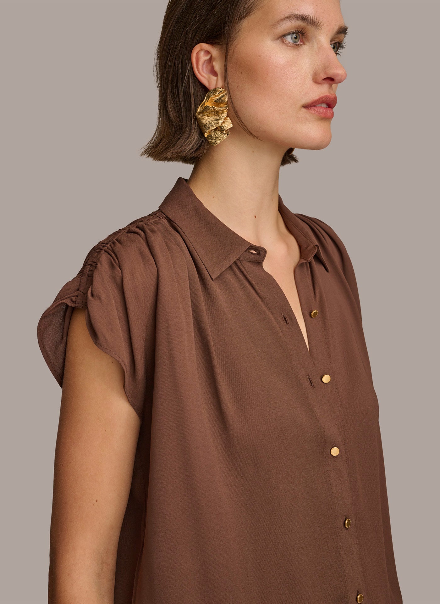 ELASTIC HEM BLOUSE VIEW 5 ELASTIC HEM BLOUSE VIEW 5
