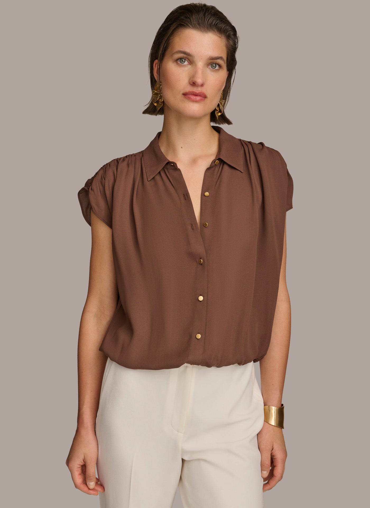 ELASTIC HEM BLOUSE | View 1 | Summer Collection ELASTIC HEM BLOUSE | View 1 | Summer Collection