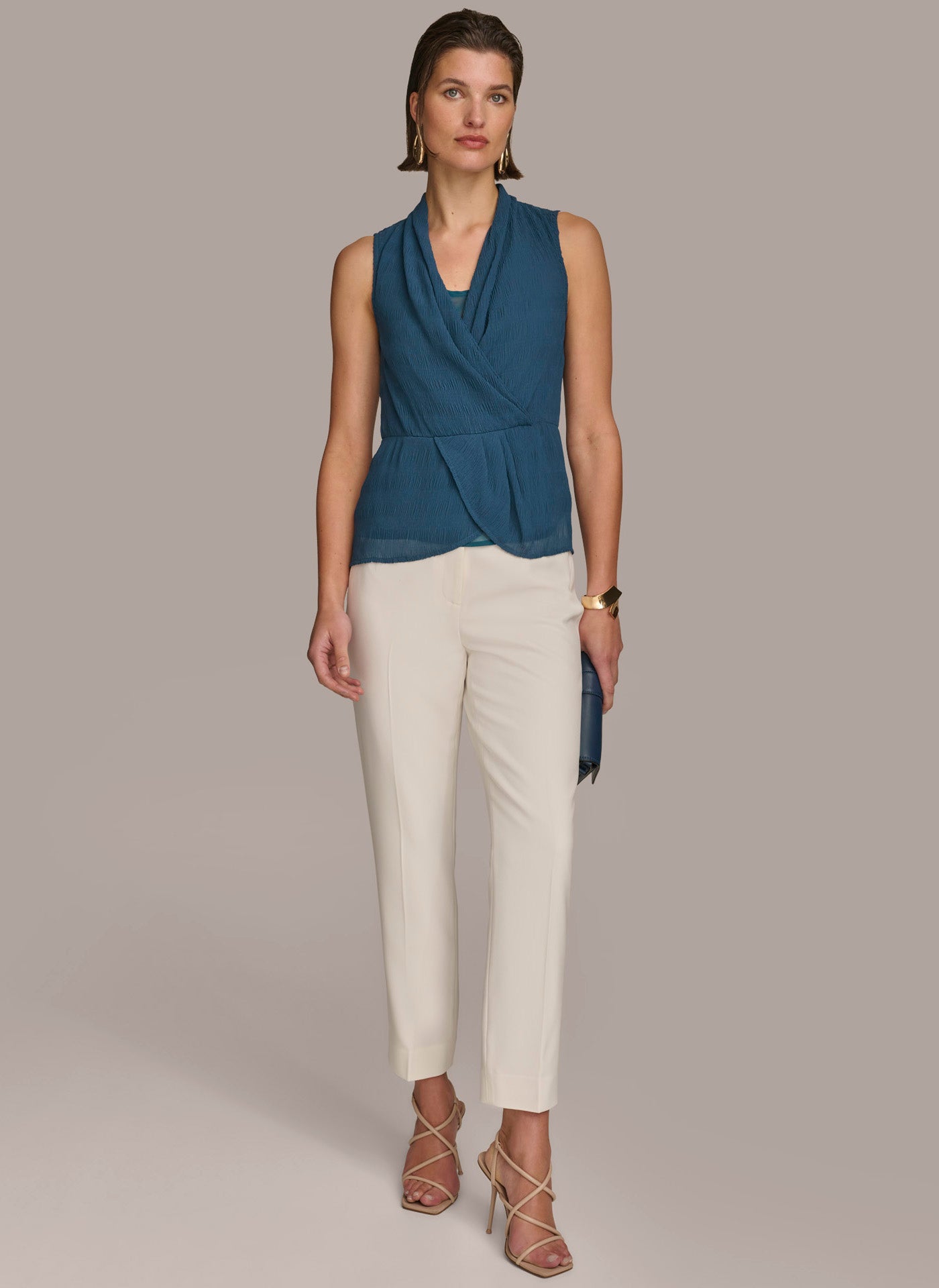 FAUX WRAP PEPLUM TOP VIEW 4 | Last Chance FAUX WRAP PEPLUM TOP VIEW 4 | Last Chance