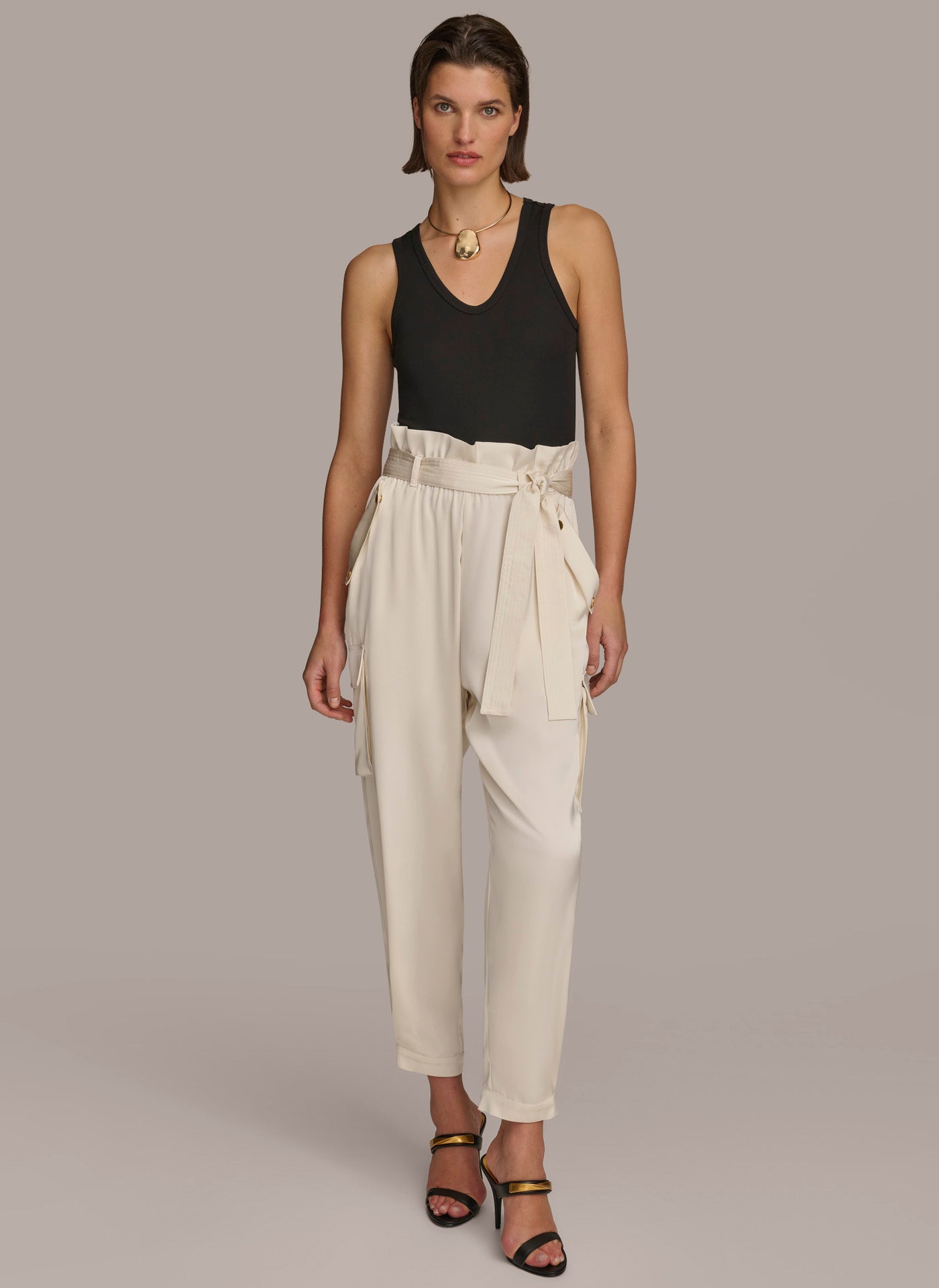 CARGO PANT WITH TIE BELT VIEW 4 | Summer Collection CARGO PANT WITH TIE BELT VIEW 4 | Summer Collection