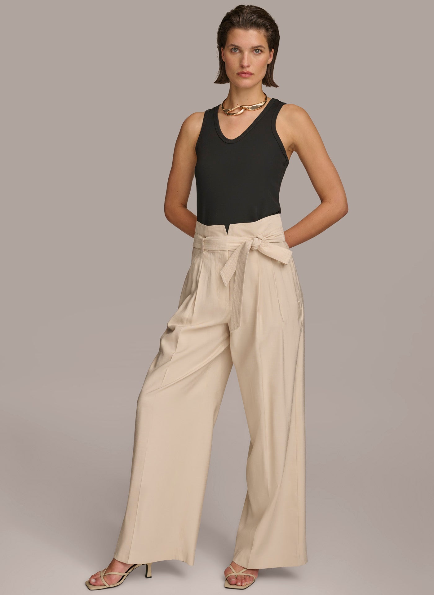 HIGH WAISTED WIDE LEG PANT