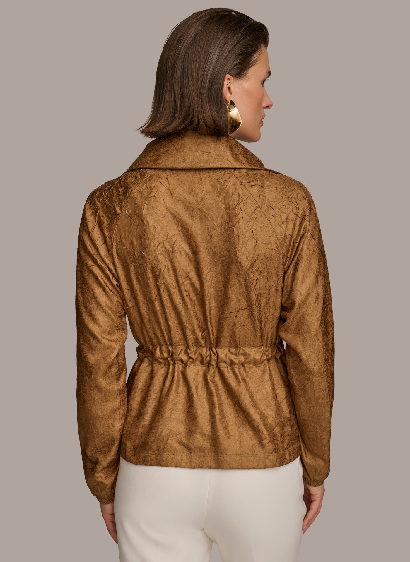 TEXTURE BELTED WRAP JACKET | View 2 | Summer Collection TEXTURE BELTED WRAP JACKET | View 2 | Summer Collection