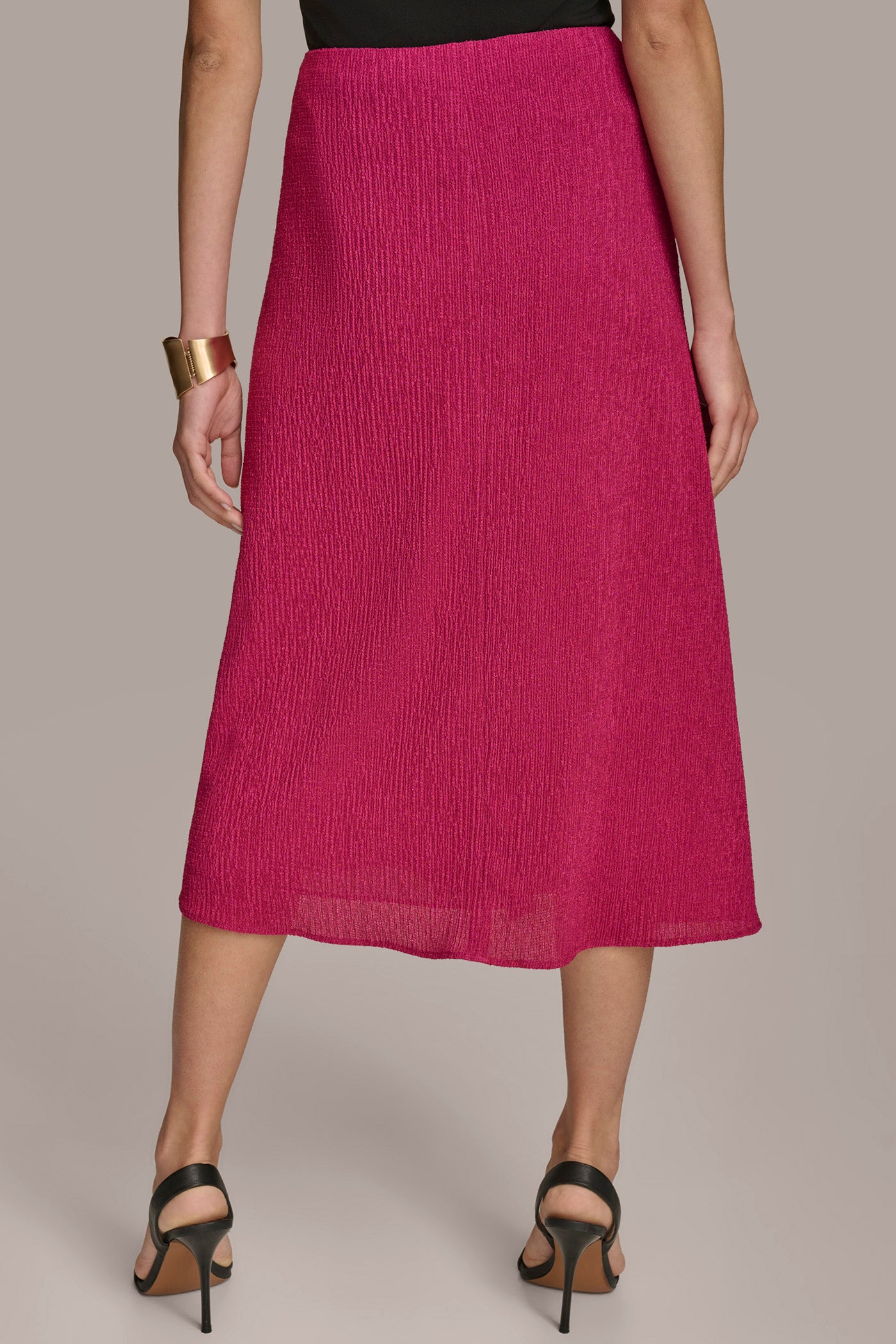 MIDI SKIRT WITH FRONT SLIT VIEW 2 MIDI SKIRT WITH FRONT SLIT VIEW 2