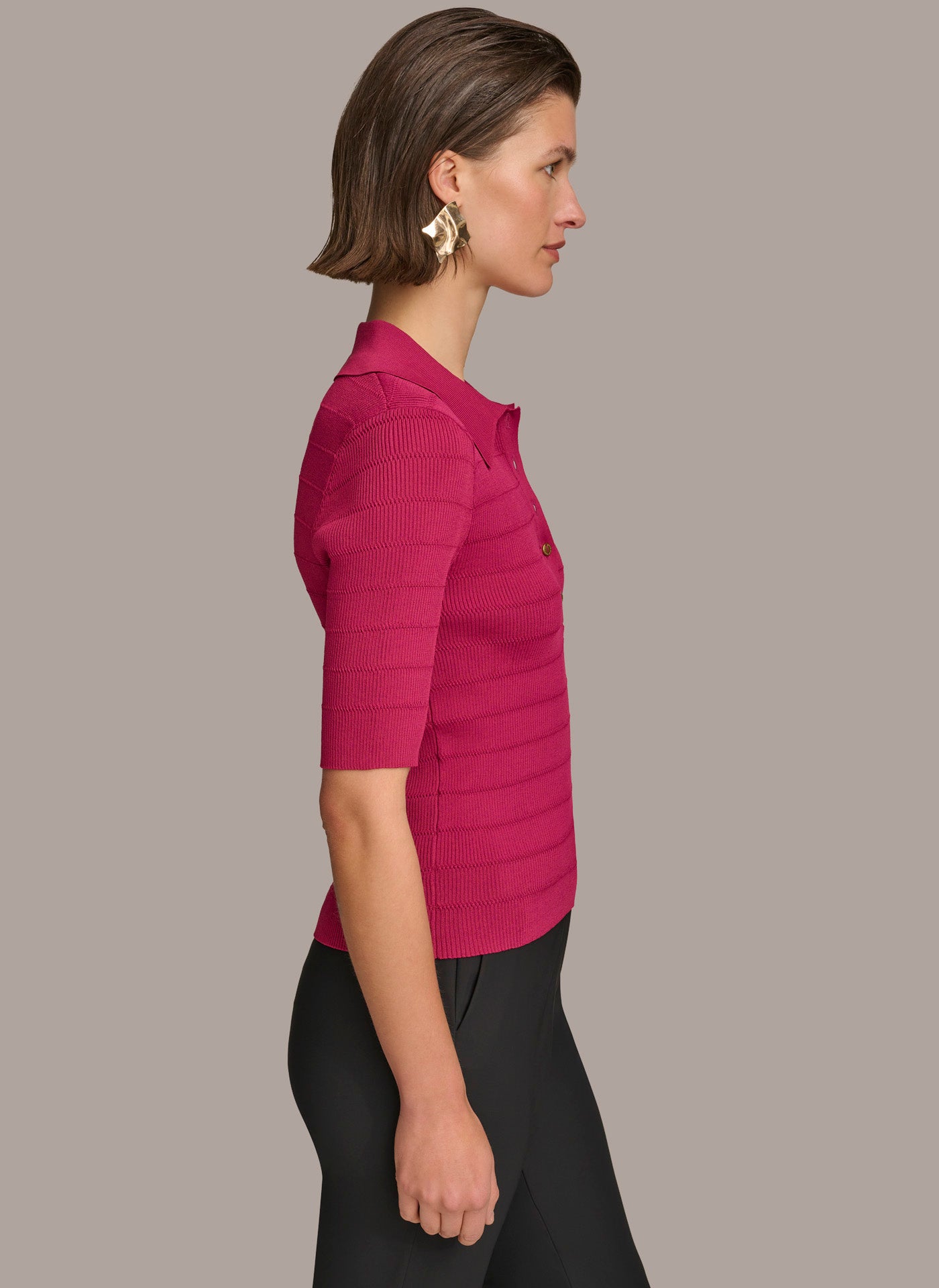 COLLAR BUTTON TOP | View 2 | Last Chance COLLAR BUTTON TOP | View 2 | Last Chance