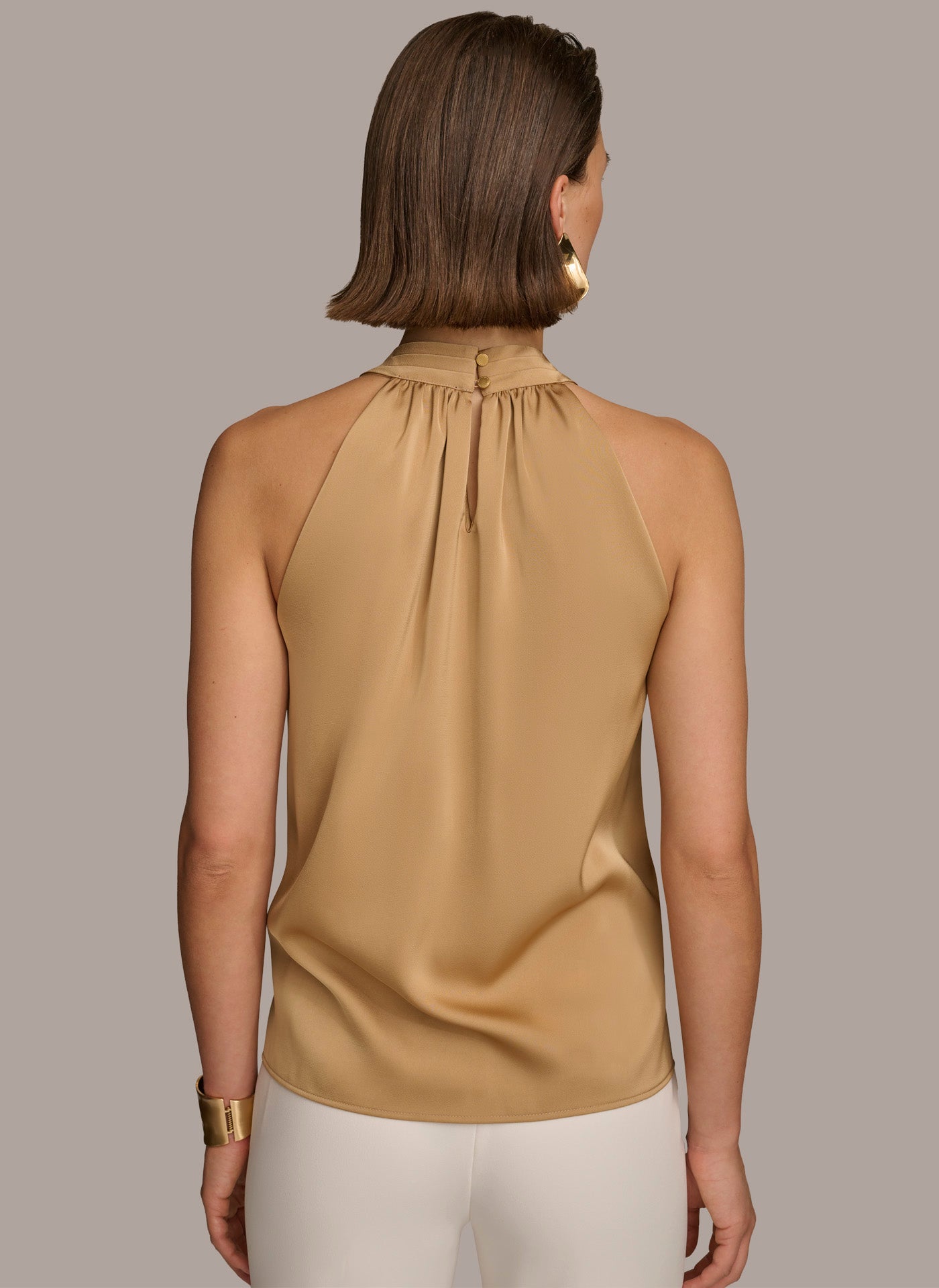 TWIST NECK HALTER TOP | View 2 | Sale Tops and Sweaters TWIST NECK HALTER TOP | View 2 | Sale Tops and Sweaters