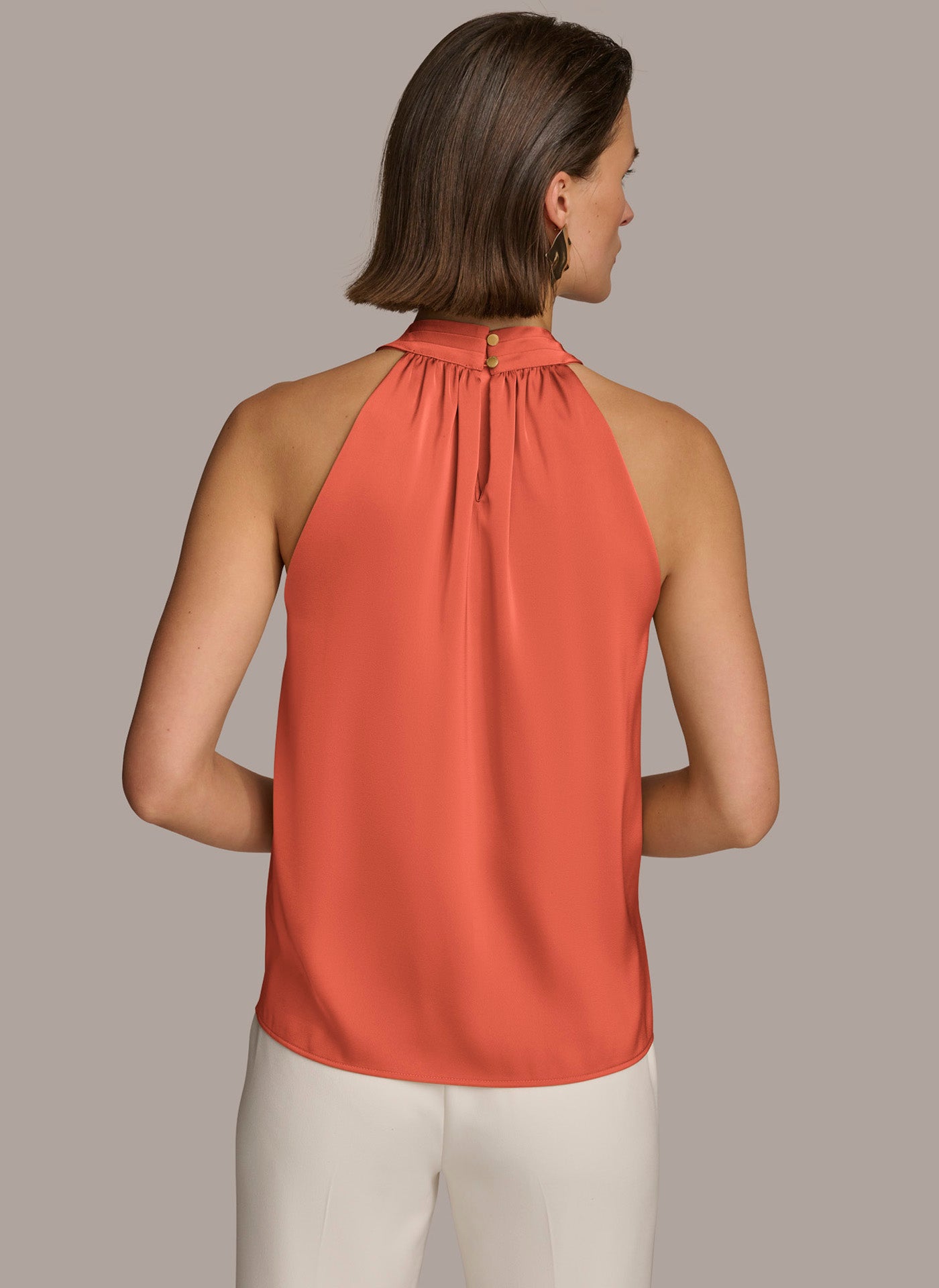 TWIST NECK HALTER TOP | View 2 | Sale Tops and Sweaters TWIST NECK HALTER TOP | View 2 | Sale Tops and Sweaters