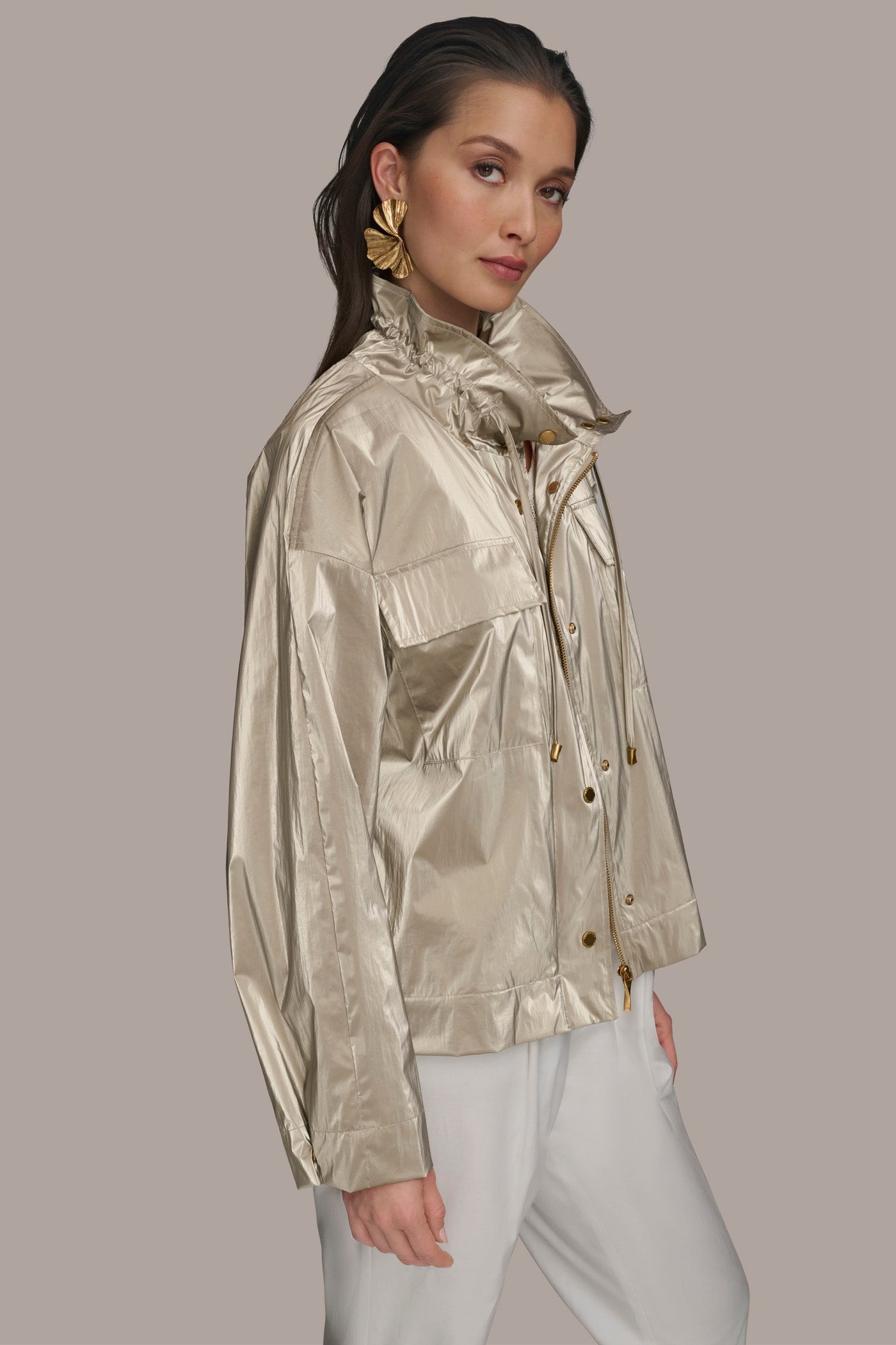 METALLIC UTILITY JACKET VIEW 3 METALLIC UTILITY JACKET VIEW 3
