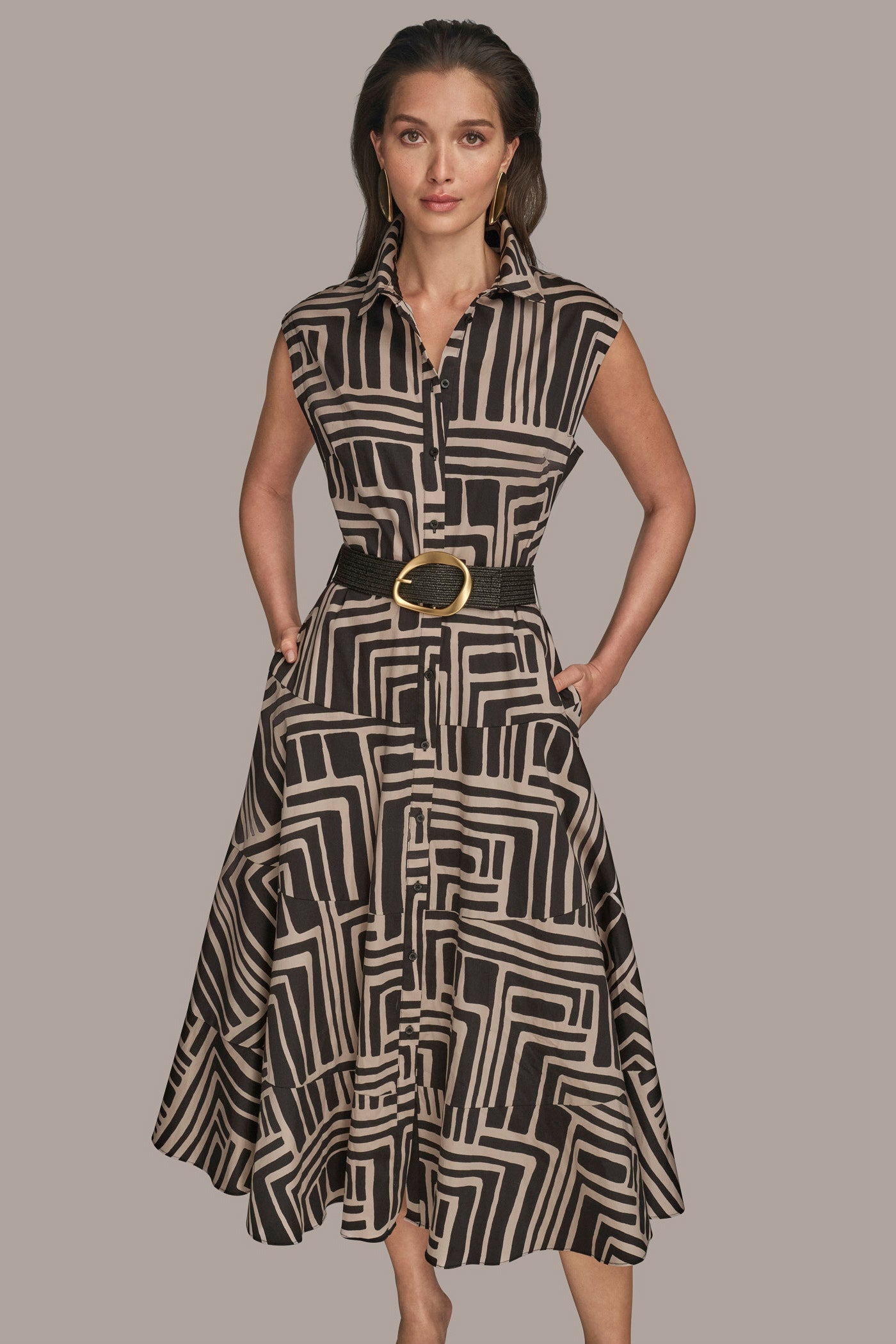 BELTED MIDI SHIRT DRESS VIEW 4 | Clothing BELTED MIDI SHIRT DRESS VIEW 4 | Clothing