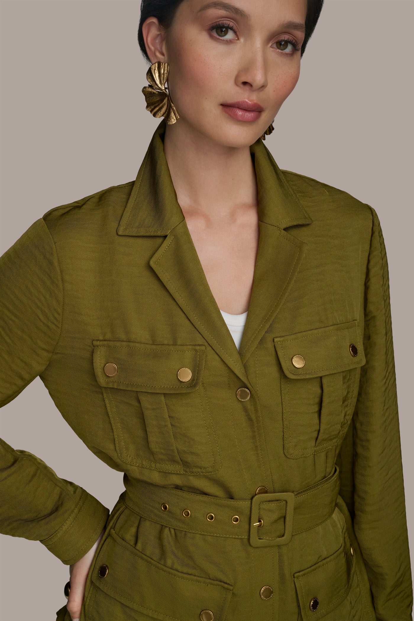 BELTED UTILITY JACKET VIEW 7 | Matching Sets BELTED UTILITY JACKET VIEW 7 | Matching Sets