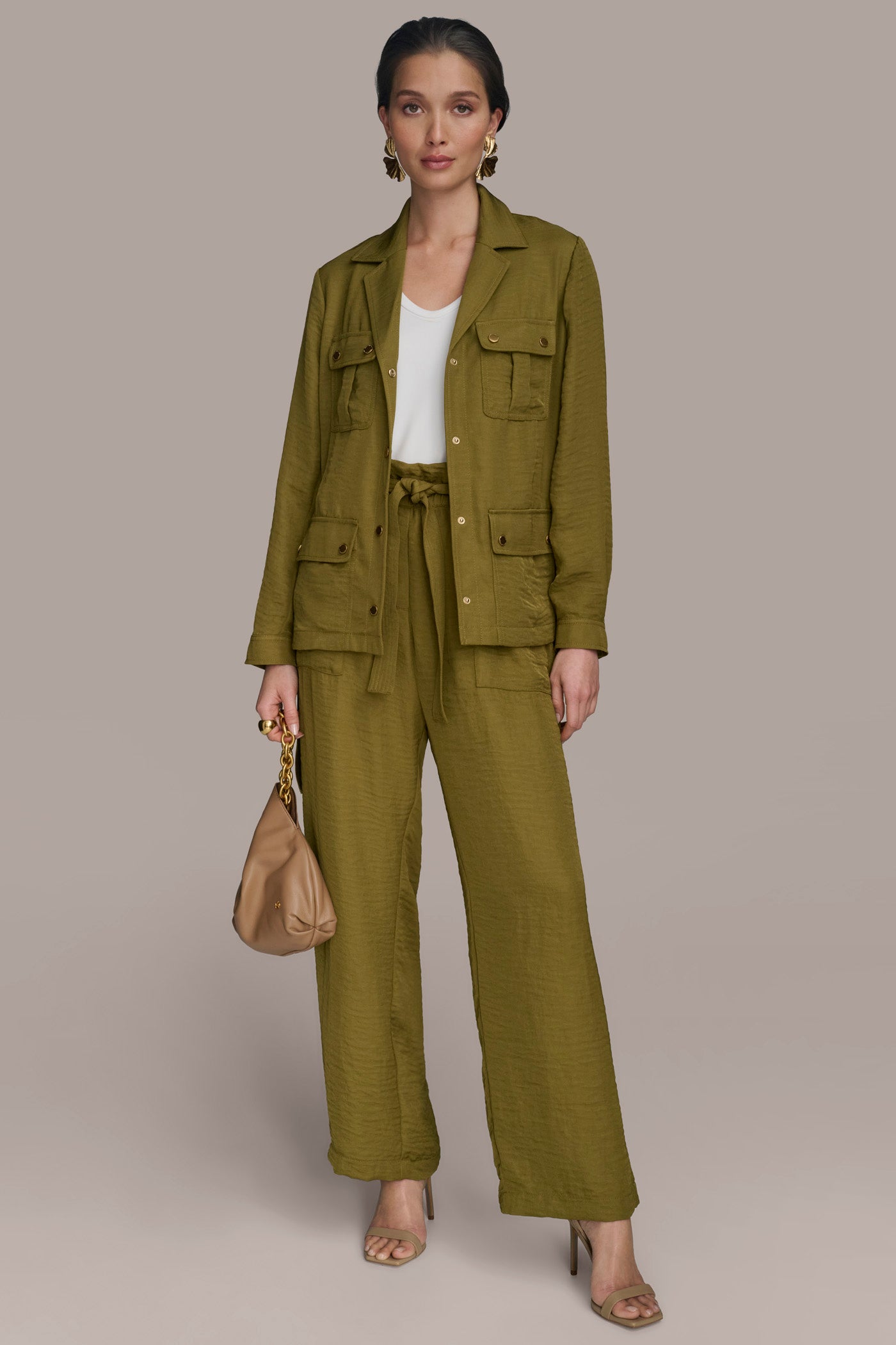 BELTED UTILITY JACKET VIEW 6 | Matching Sets BELTED UTILITY JACKET VIEW 6 | Matching Sets