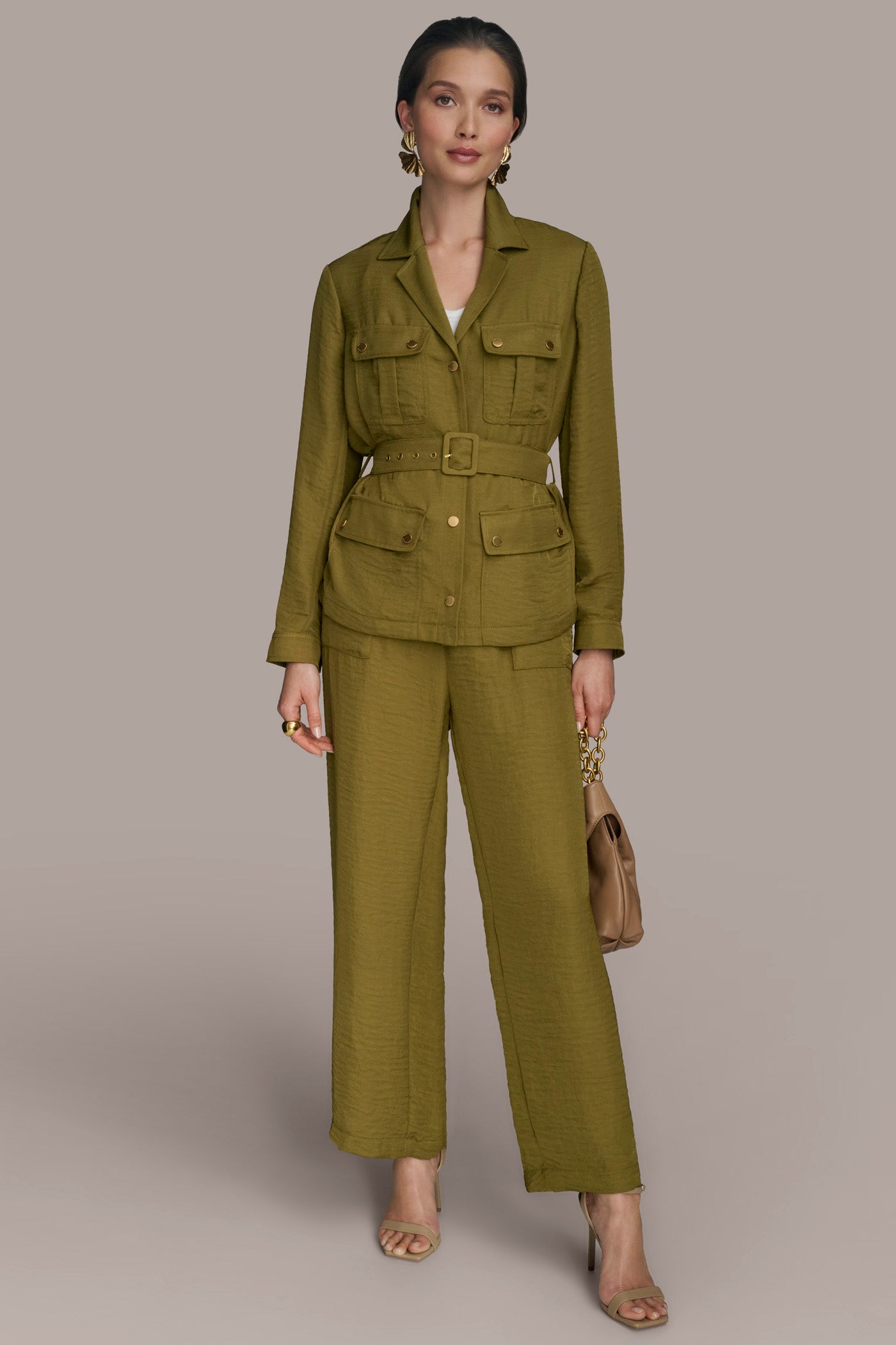 BELTED UTILITY JACKET VIEW 5 | Matching Sets BELTED UTILITY JACKET VIEW 5 | Matching Sets