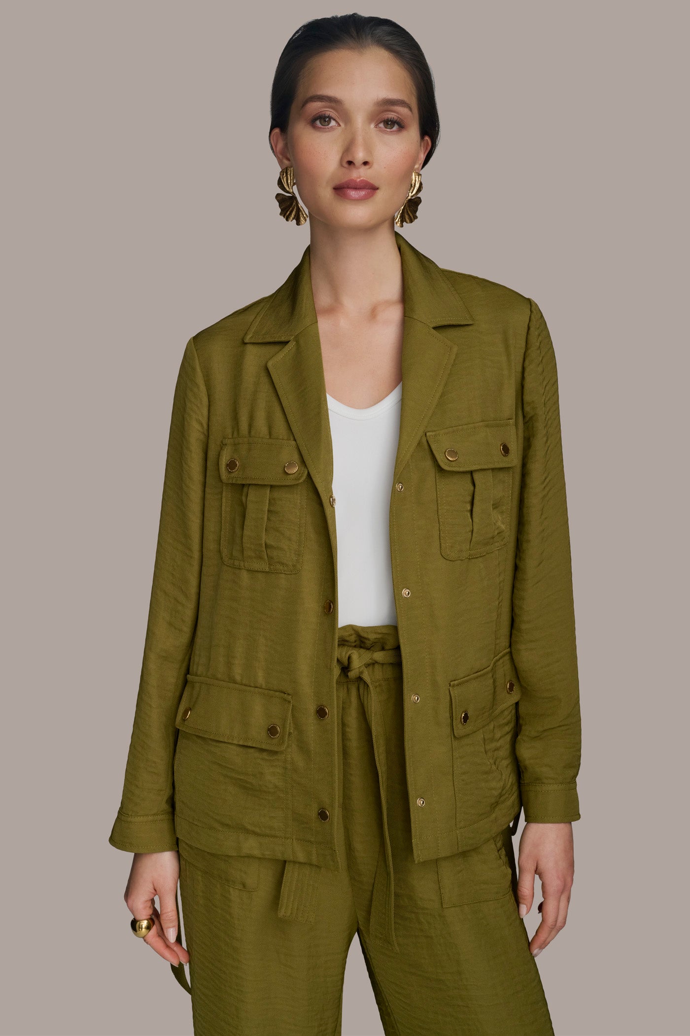 BELTED UTILITY JACKET VIEW 4 | Matching Sets BELTED UTILITY JACKET VIEW 4 | Matching Sets