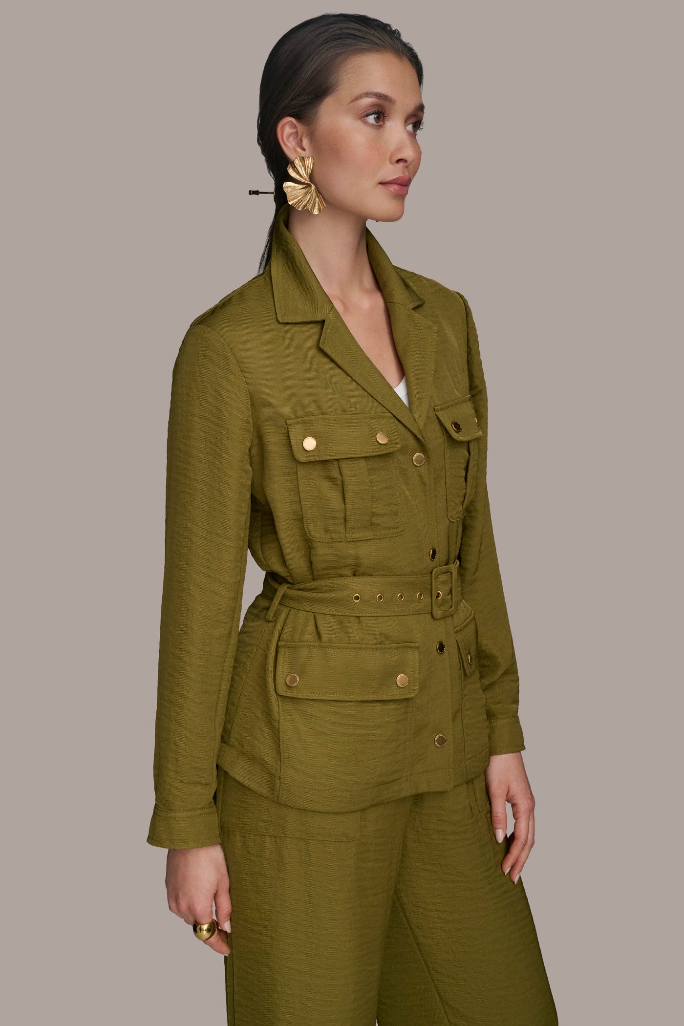 BELTED UTILITY JACKET VIEW 3 | Matching Sets BELTED UTILITY JACKET VIEW 3 | Matching Sets