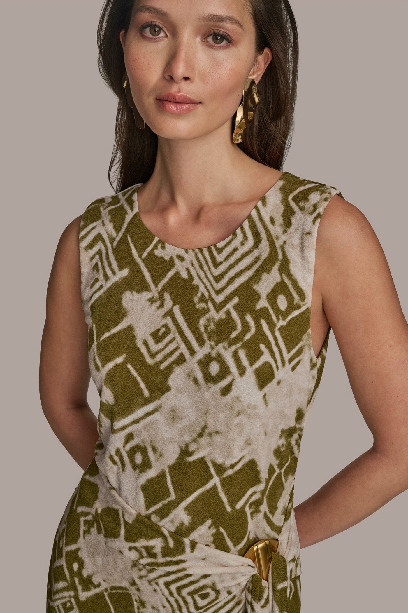 GATHERED EMBELLISHED MIDI SHEATH DRESS VIEW 4 | Clothing GATHERED EMBELLISHED MIDI SHEATH DRESS VIEW 4 | Clothing