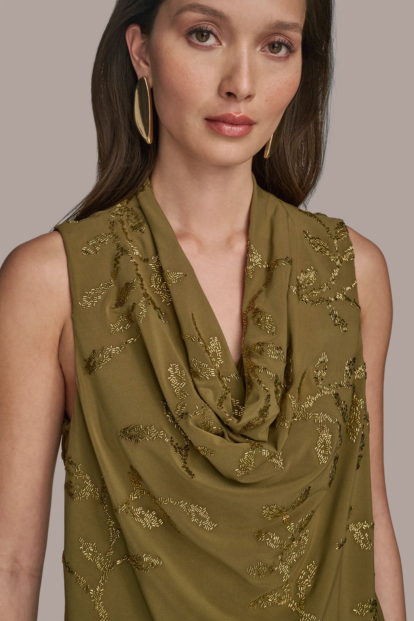 EMBELLISHED COWL NECK TOP VIEW 5 | Tops EMBELLISHED COWL NECK TOP VIEW 5 | Tops