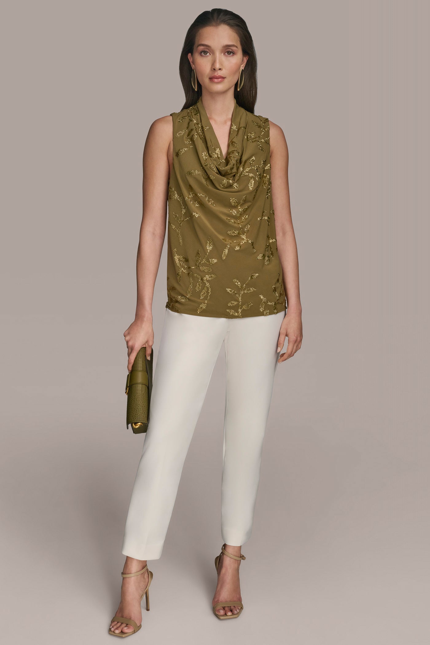 EMBELLISHED COWL NECK TOP VIEW 3 | Tops EMBELLISHED COWL NECK TOP VIEW 3 | Tops
