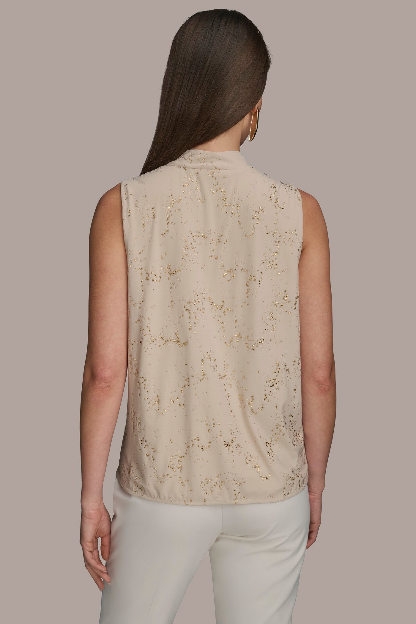 EMBELLISHED COWL NECK TOP VIEW 3 | Tops EMBELLISHED COWL NECK TOP VIEW 3 | Tops