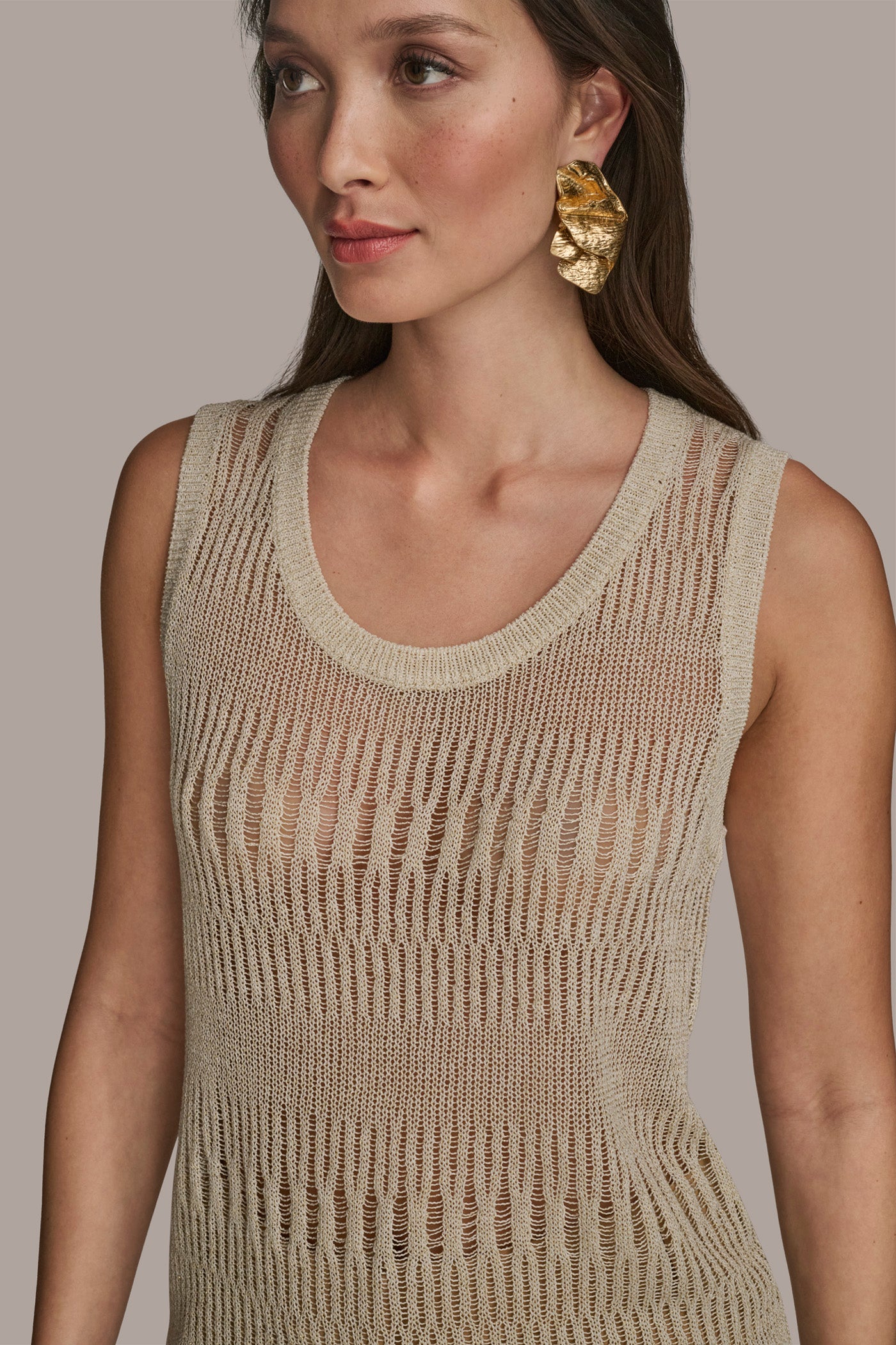 OPEN STITCH SWEATER SHELL VIEW 5 | Tops OPEN STITCH SWEATER SHELL VIEW 5 | Tops