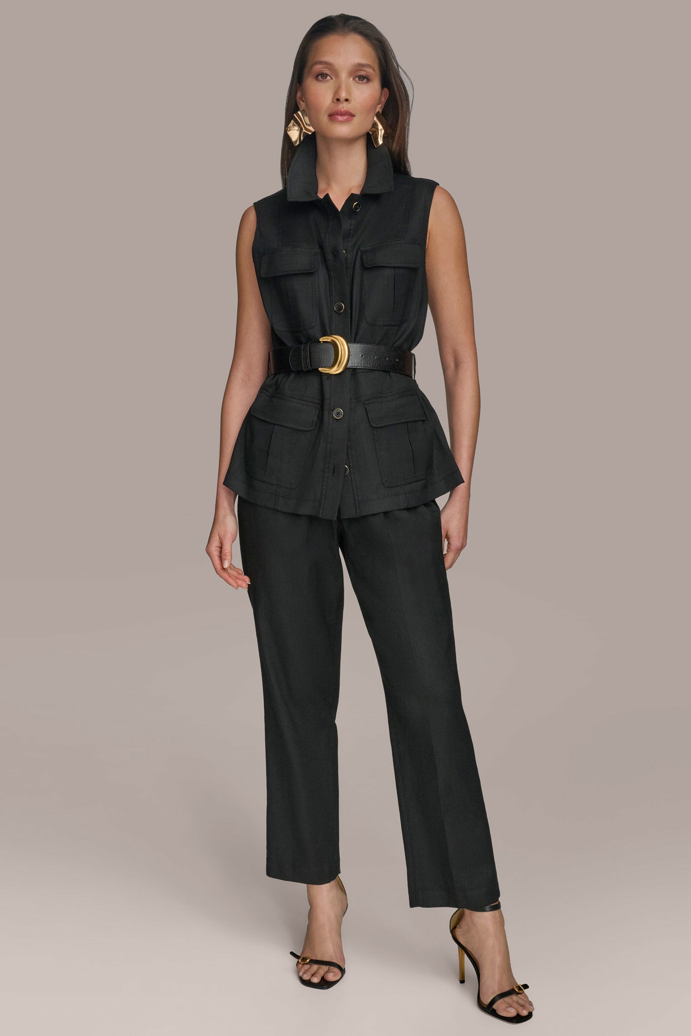 BELTED UTILITY VEST VIEW 3 | Tops BELTED UTILITY VEST VIEW 3 | Tops