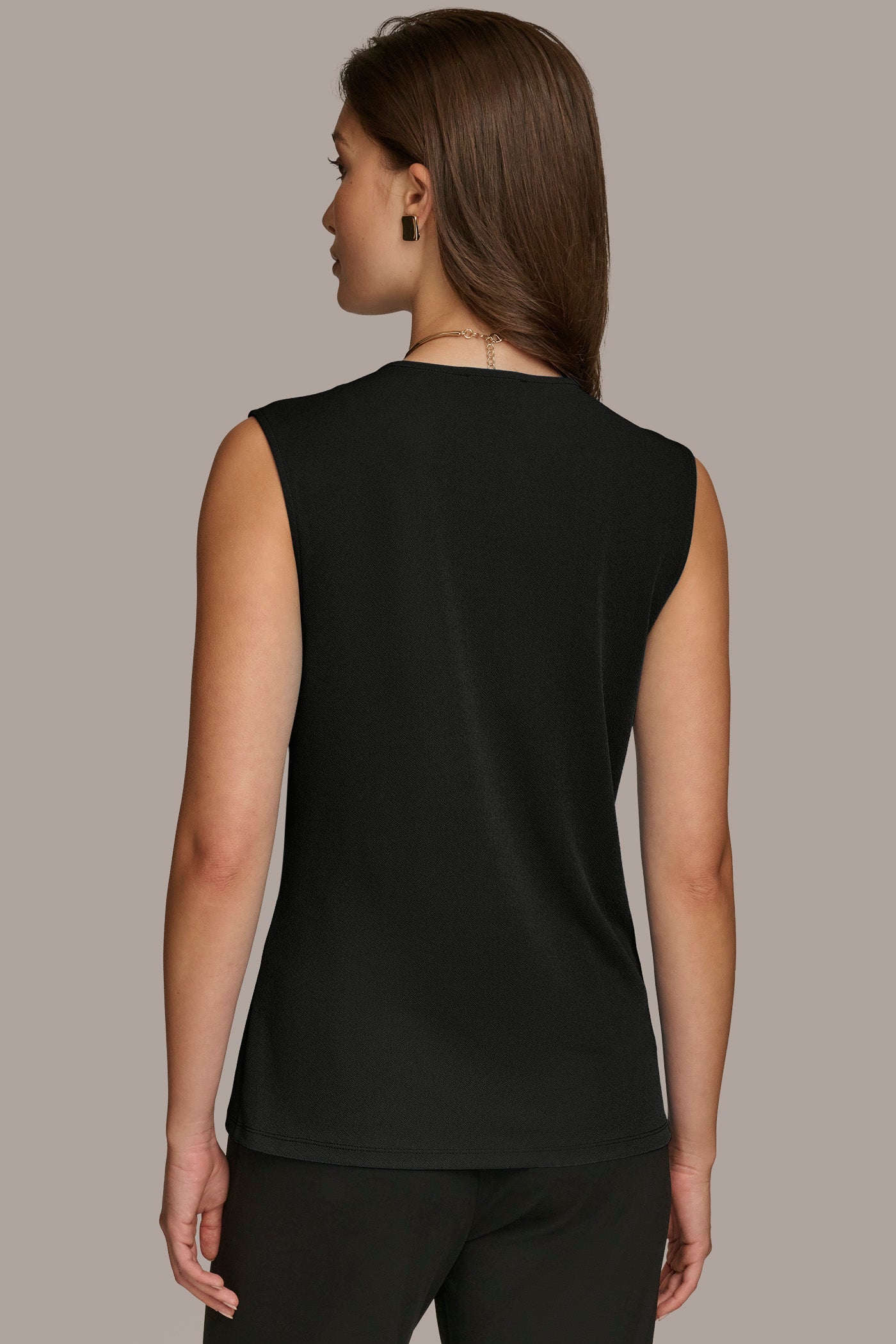 FAUX WRAP TOP WITH BRUSHED HARDWARE DETAIL | View 2 | Sale Tops and Sweaters FAUX WRAP TOP WITH BRUSHED HARDWARE DETAIL | View 2 | Sale Tops and Sweaters