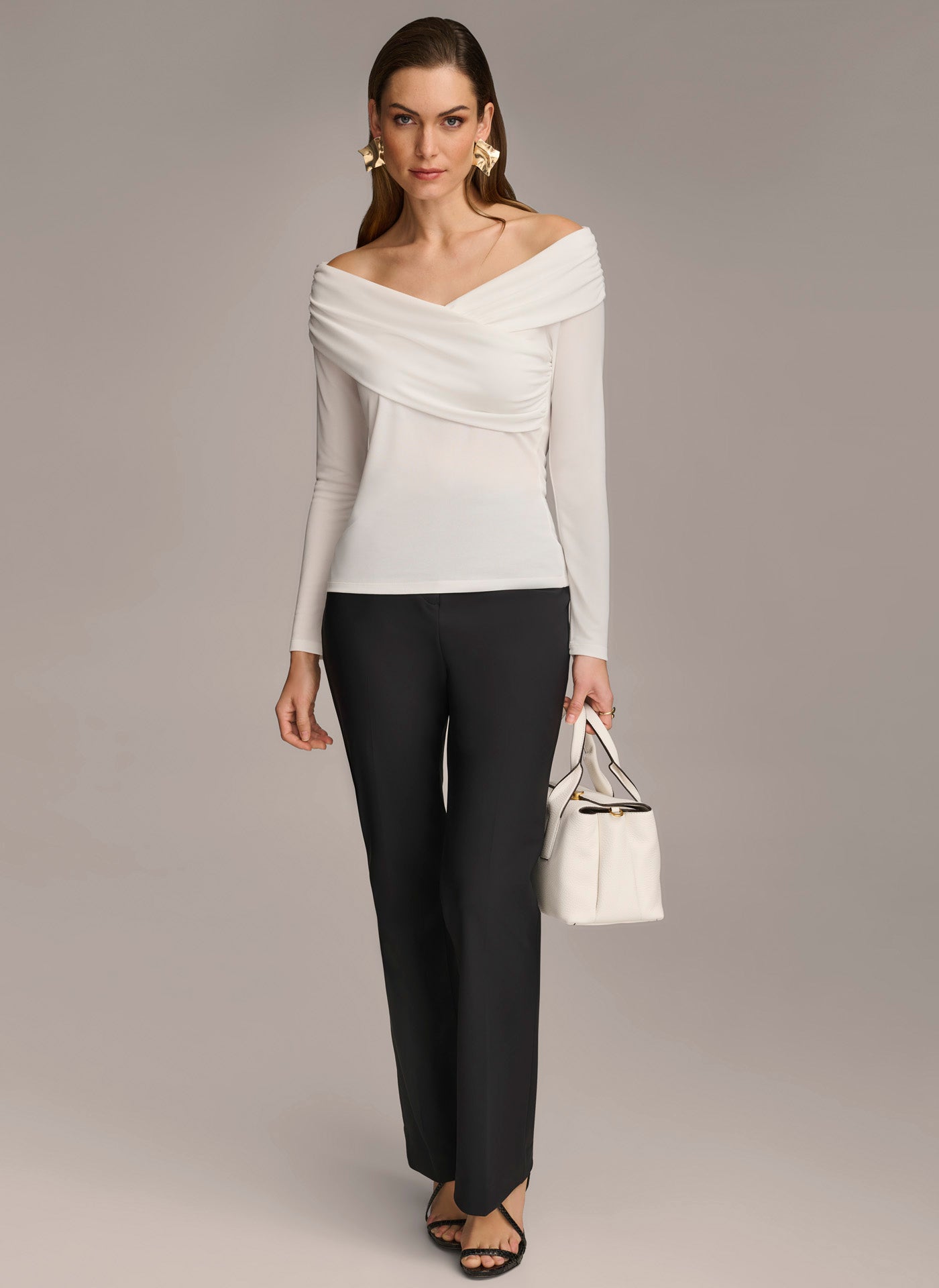 OFF SHOULDER WRAP TOP VIEW 4 | Sale Clothing OFF SHOULDER WRAP TOP VIEW 4 | Sale Clothing