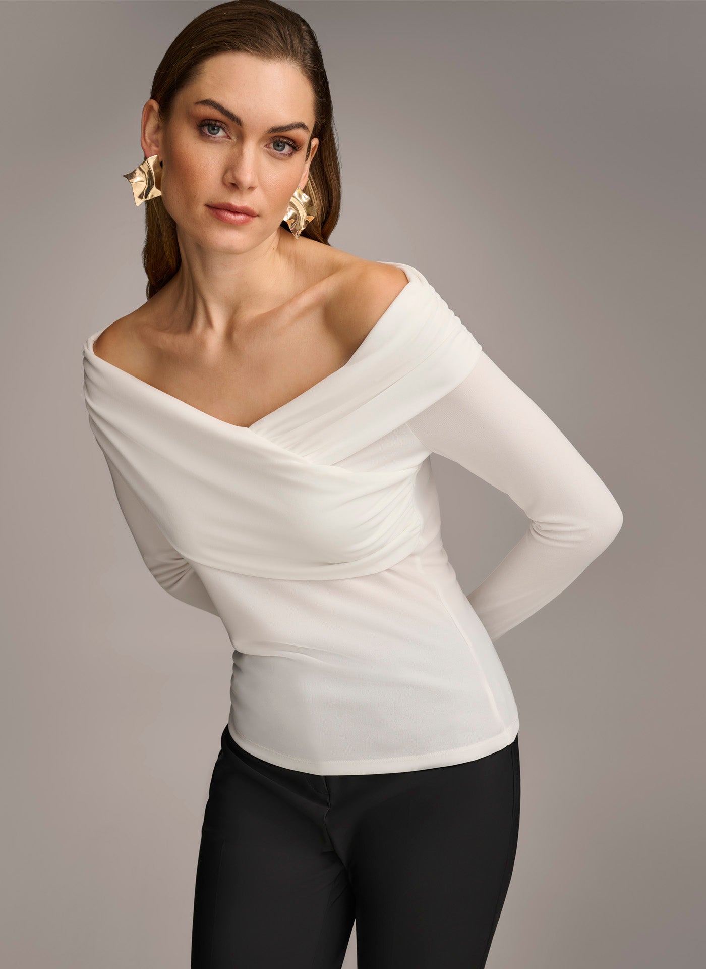 OFF SHOULDER WRAP TOP VIEW 3 | Sale Clothing OFF SHOULDER WRAP TOP VIEW 3 | Sale Clothing