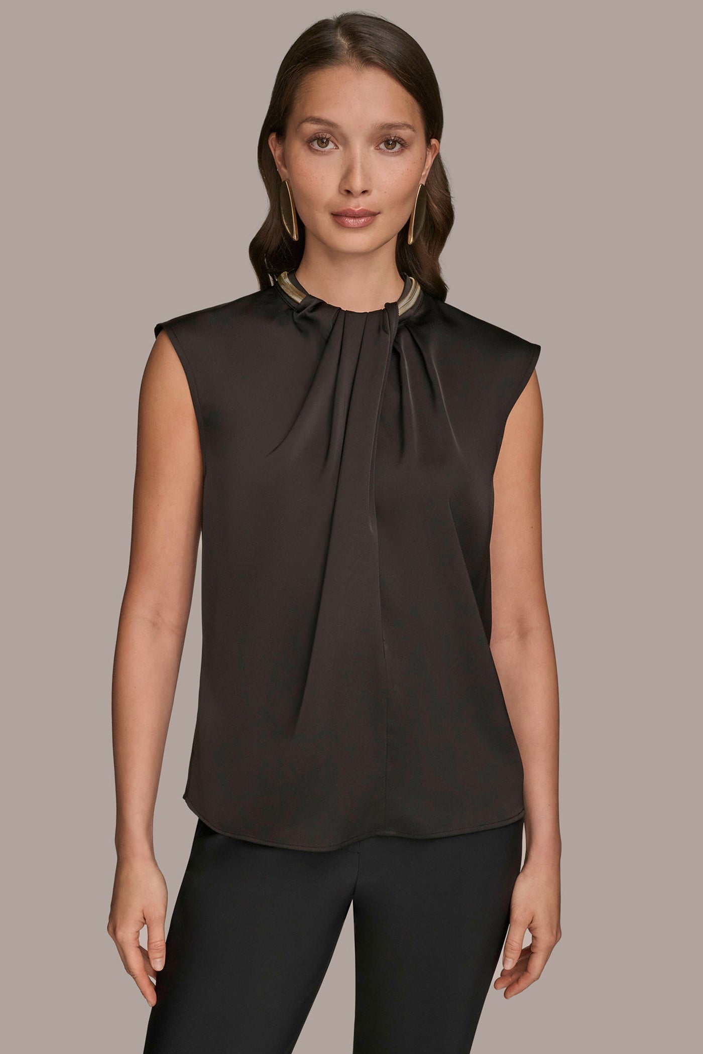 EMBELLISHED TWIST-FRONT TOP | View 1 | All Products EMBELLISHED TWIST-FRONT TOP | View 1 | All Products
