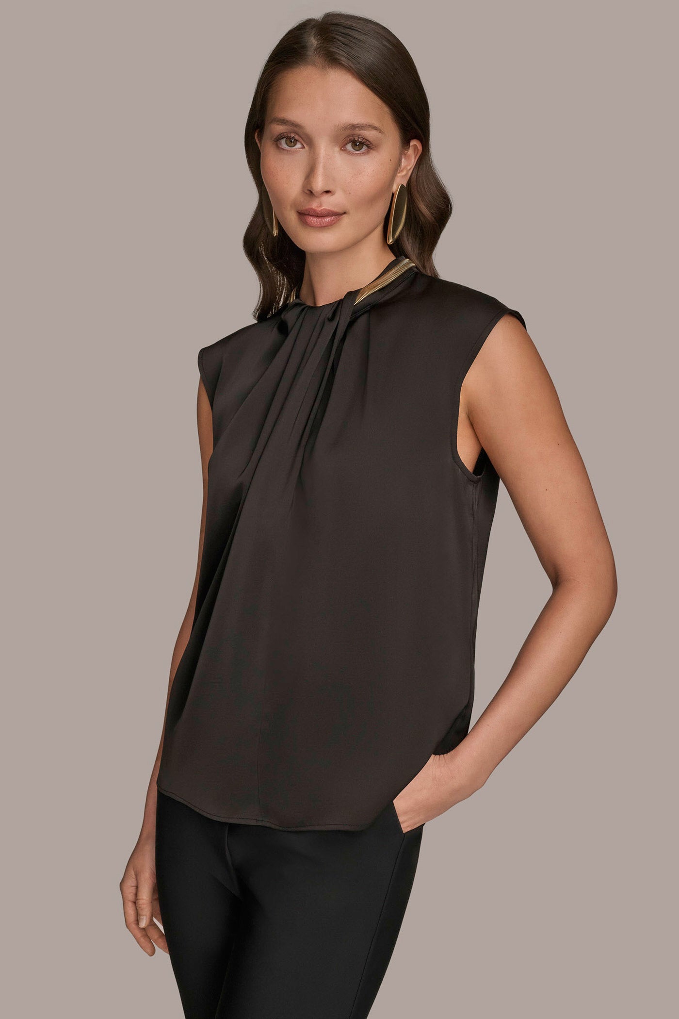 EMBELLISHED TWIST-FRONT TOP VIEW 3 | All Products EMBELLISHED TWIST-FRONT TOP VIEW 3 | All Products