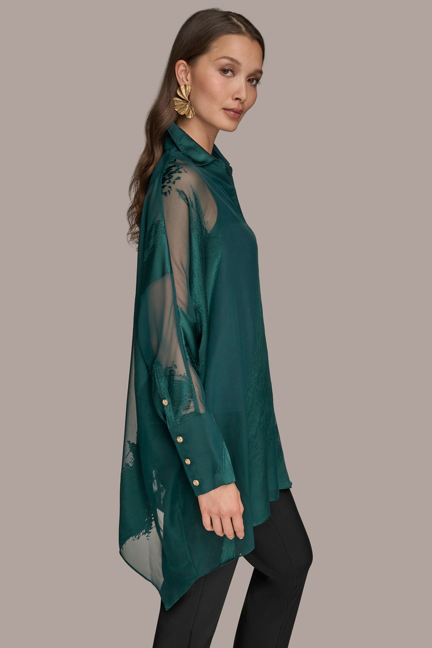 BRUSHSTROKE BURNOUT TUNIC VIEW 3 | Clothing BRUSHSTROKE BURNOUT TUNIC VIEW 3 | Clothing