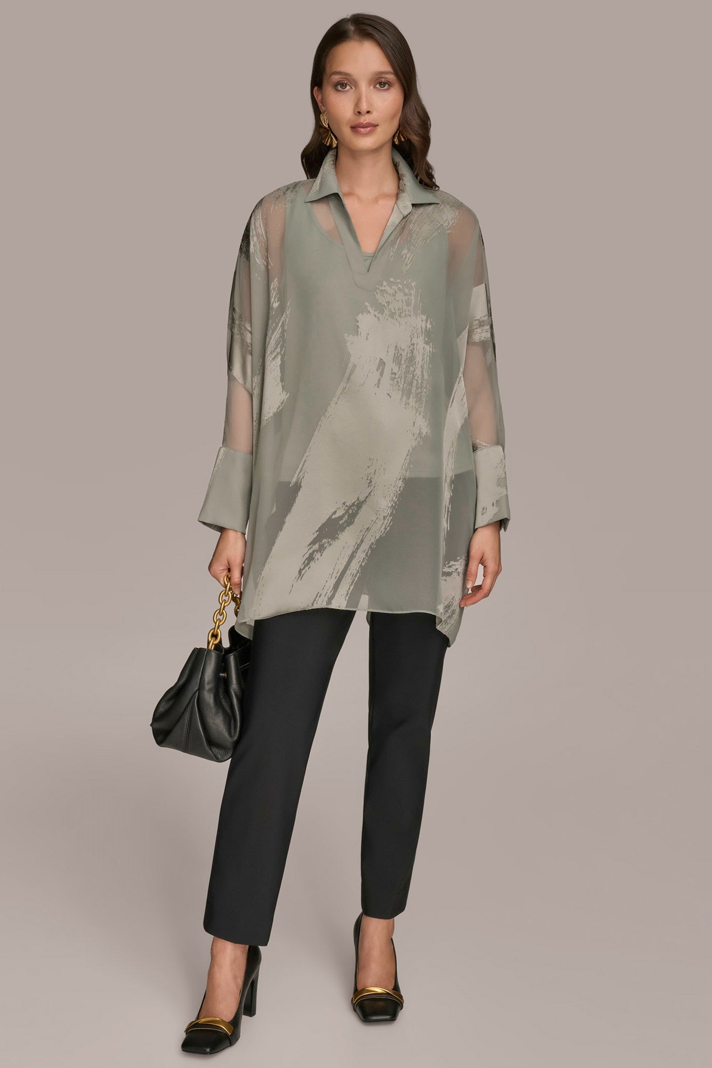 LONG SLEEVE BURNOUT TUNIC VIEW 6 LONG SLEEVE BURNOUT TUNIC VIEW 6