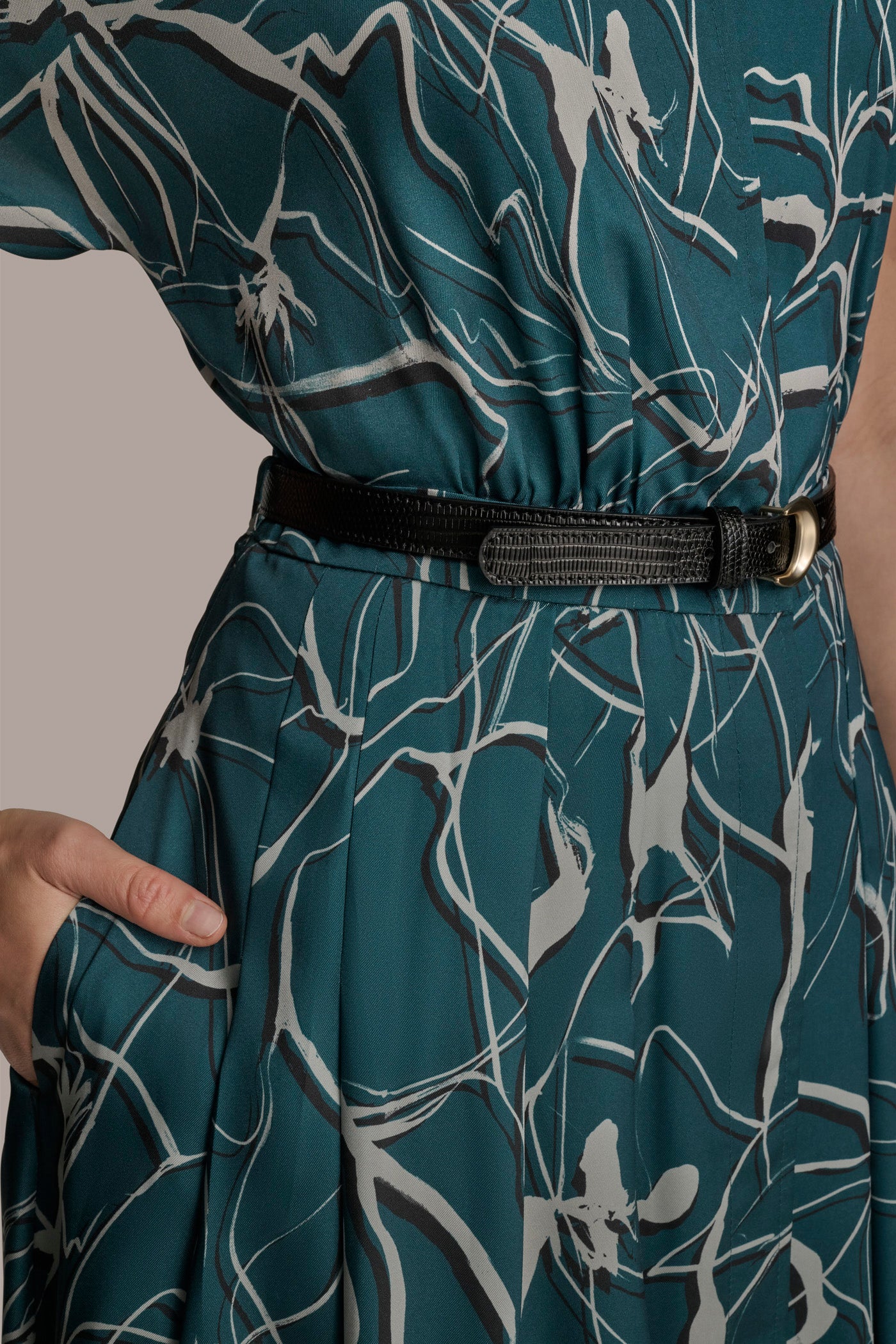 BELTED PRINTED MIDI SHIRT DRESS VIEW 8 | Essential Dresses BELTED PRINTED MIDI SHIRT DRESS VIEW 8 | Essential Dresses