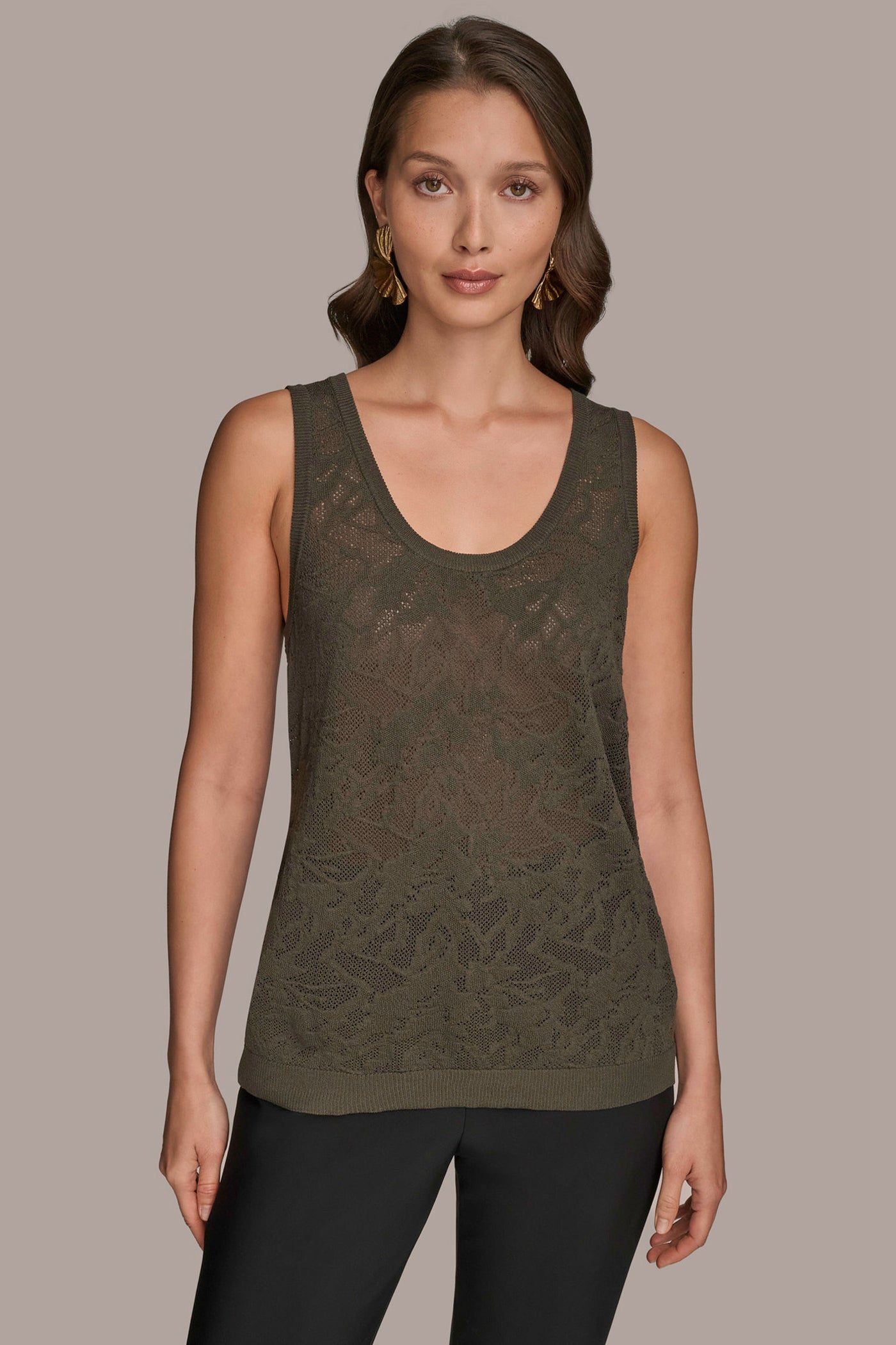 POINTELLE LACE-KNIT TANK | View 1 | Tops & Sweaters POINTELLE LACE-KNIT TANK | View 1 | Tops & Sweaters
