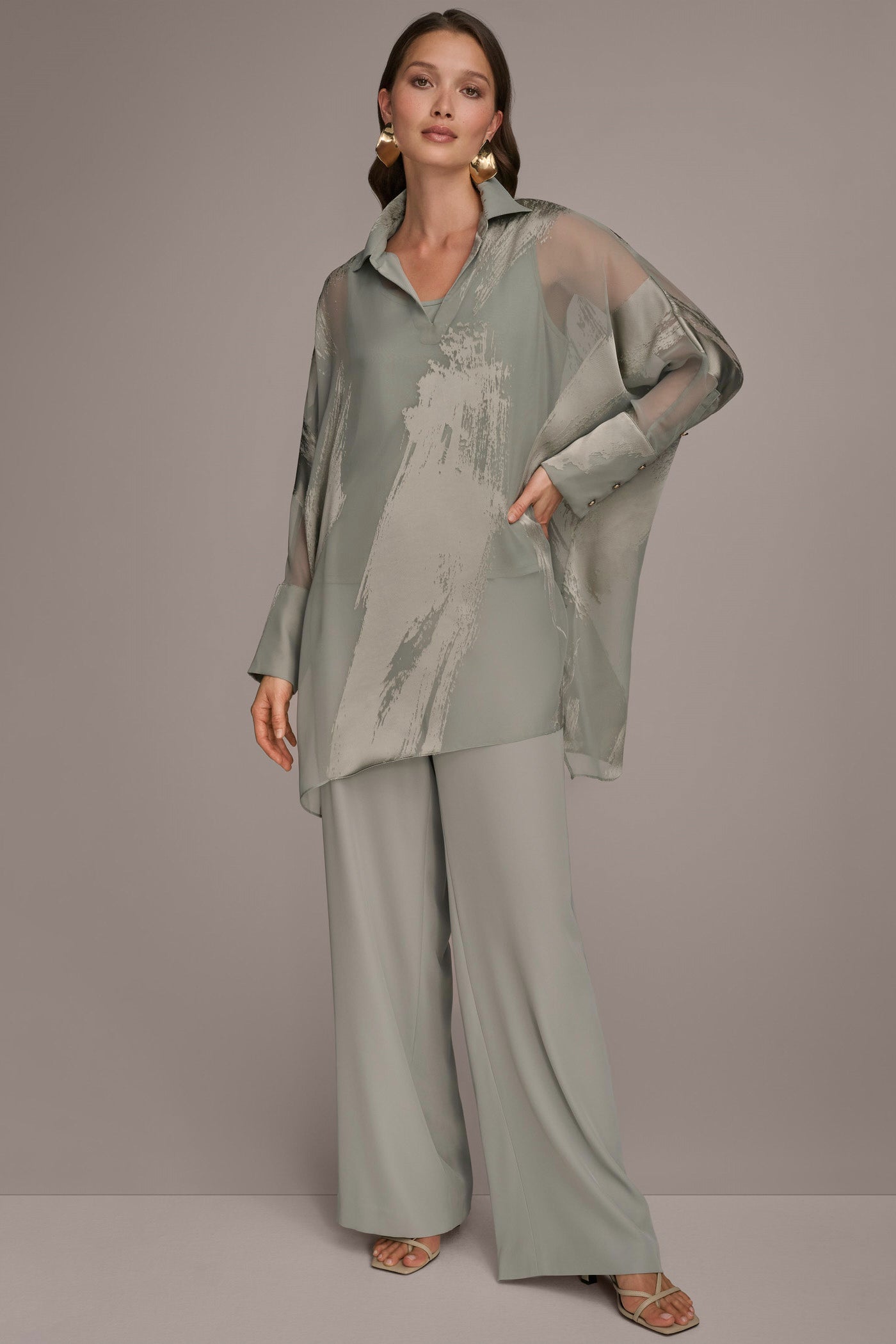 LONG SLEEVE BURNOUT TUNIC VIEW 7 LONG SLEEVE BURNOUT TUNIC VIEW 7