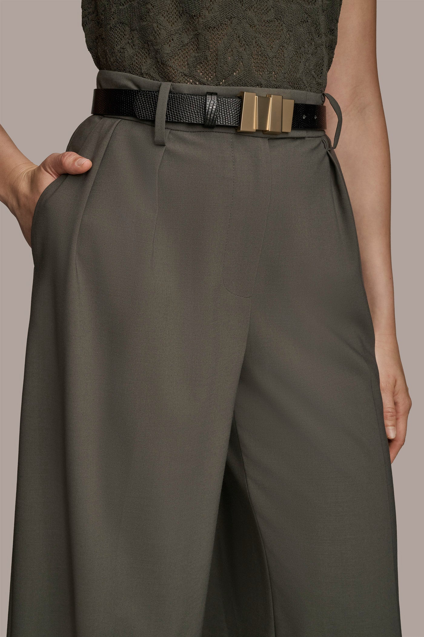 BELTED EXTRA HIGH-RISE WIDE-LEG PANT VIEW 4 | Clothing BELTED EXTRA HIGH-RISE WIDE-LEG PANT VIEW 4 | Clothing