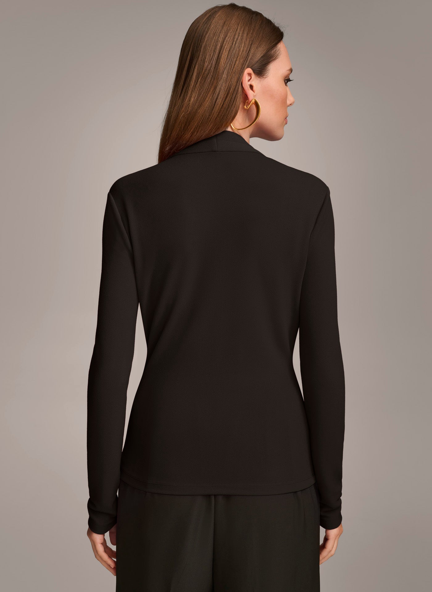 V NECK TOP WITH HARDWARE | View 2 | Sale Tops and Sweaters V NECK TOP WITH HARDWARE | View 2 | Sale Tops and Sweaters