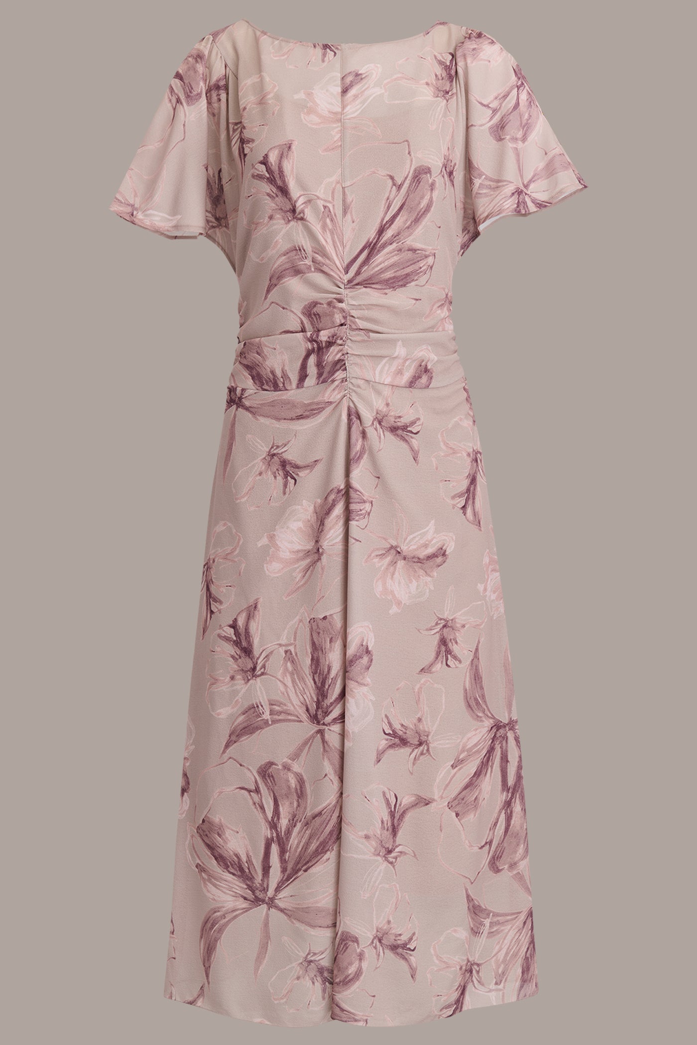 FLORAL RUCHED MIDI DRESS VIEW 8 | Dresses & Jumpsuits FLORAL RUCHED MIDI DRESS VIEW 8 | Dresses & Jumpsuits