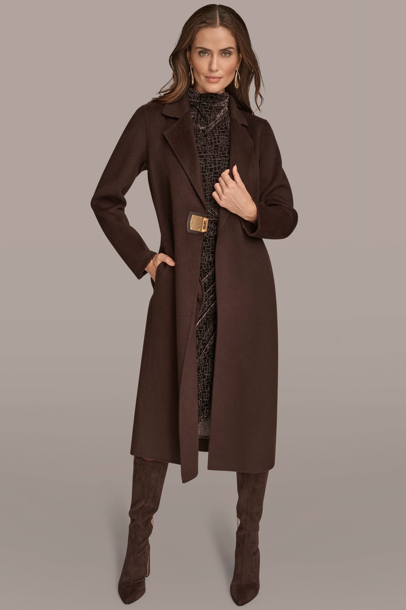 BUCKLE-DETAILED COAT | View 1 | Included in discounts BUCKLE-DETAILED COAT | View 1 | Included in discounts