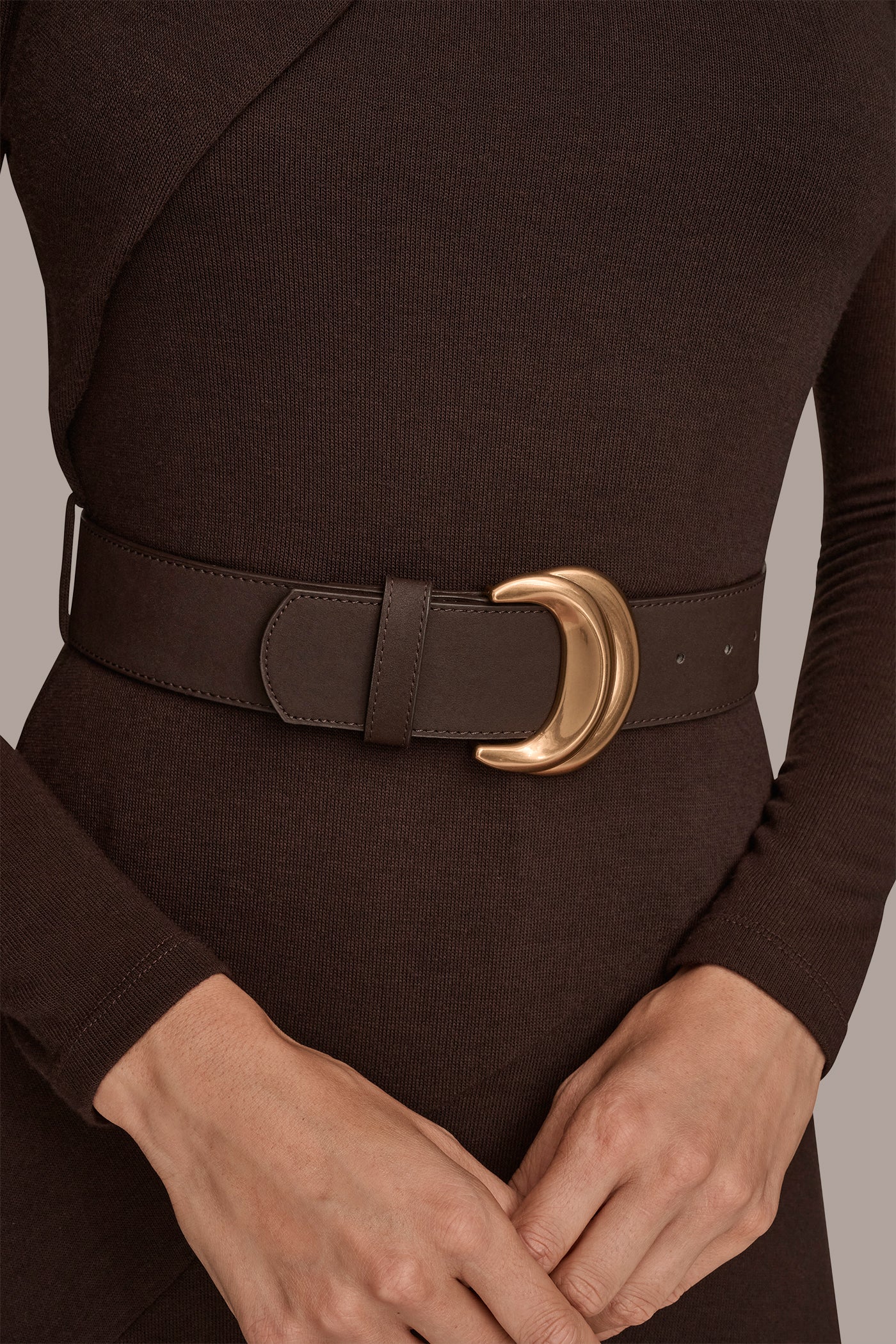 BELTED CROSSOVER MIDI SWEATER DRESS VIEW 7 | Clothing BELTED CROSSOVER MIDI SWEATER DRESS VIEW 7 | Clothing