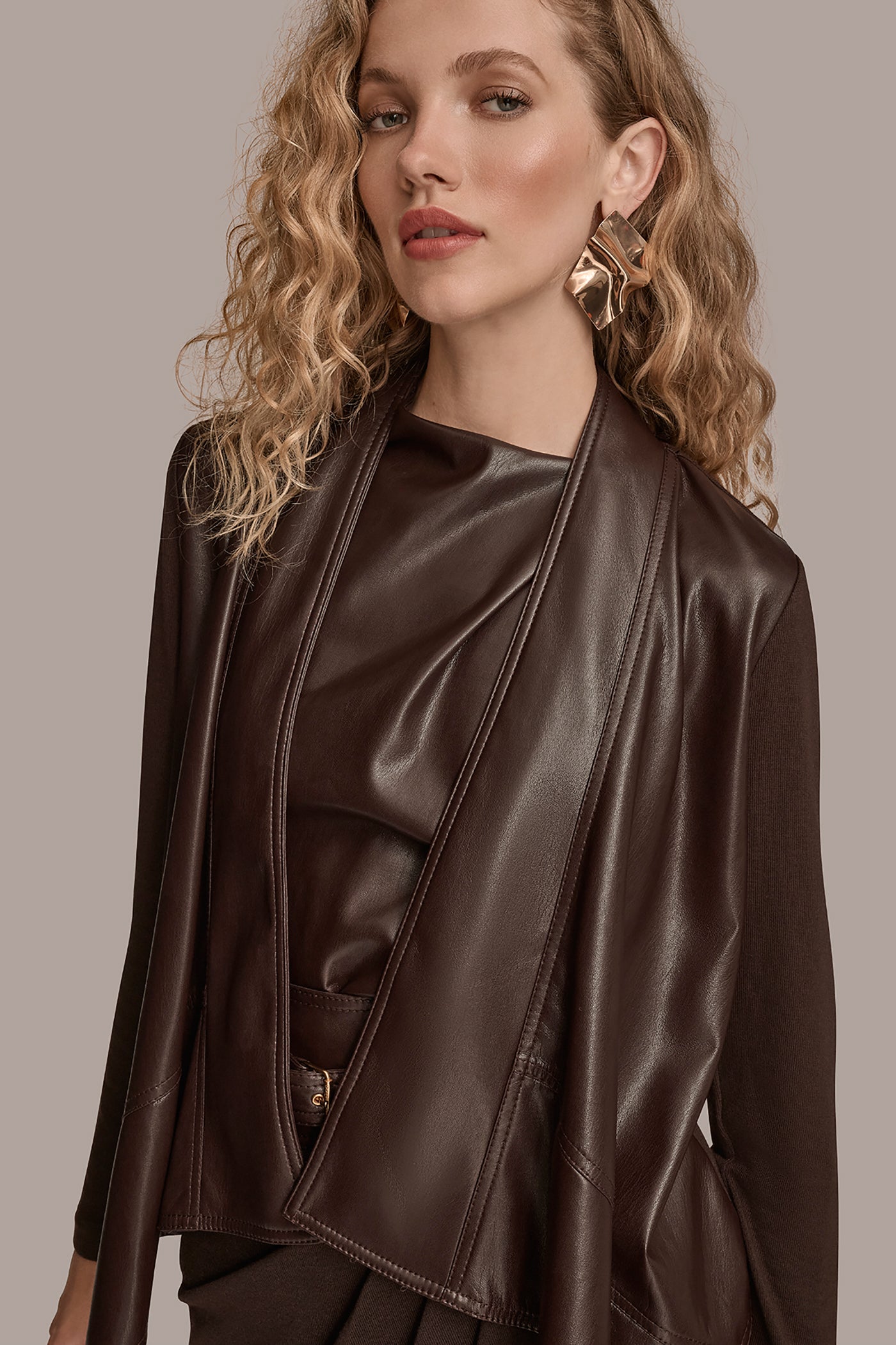 DRAPED PANELED FLYAWAY JACKET VIEW 5 | Blazers & Vests DRAPED PANELED FLYAWAY JACKET VIEW 5 | Blazers & Vests