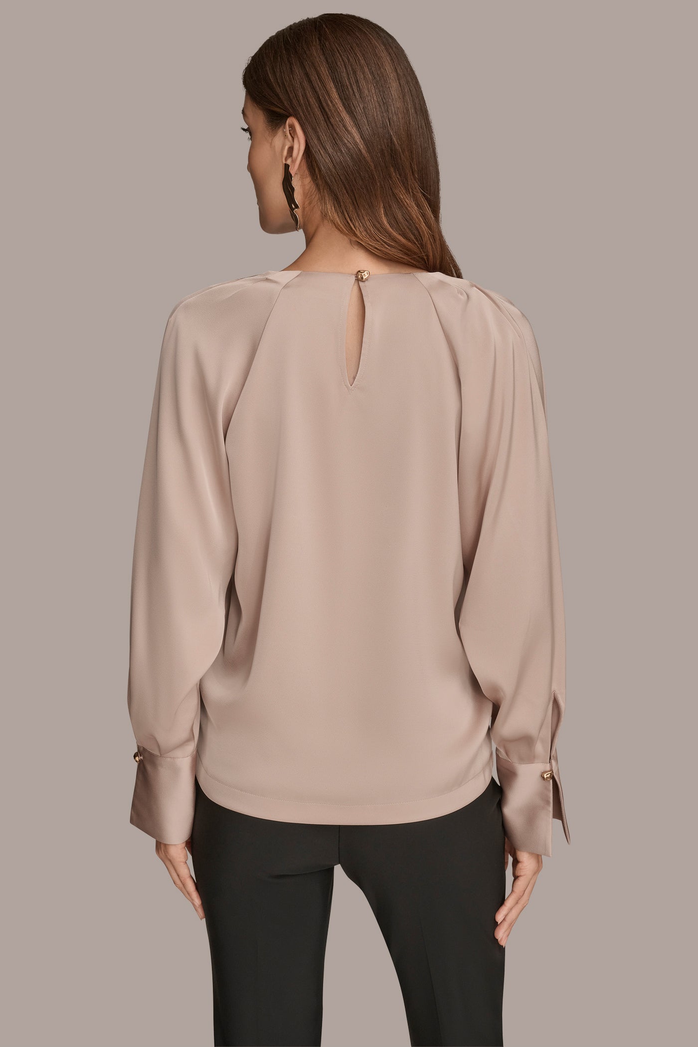CHAIN-DETAILED SATIN TOP | View 2 | Suits and Separates CHAIN-DETAILED SATIN TOP | View 2 | Suits and Separates