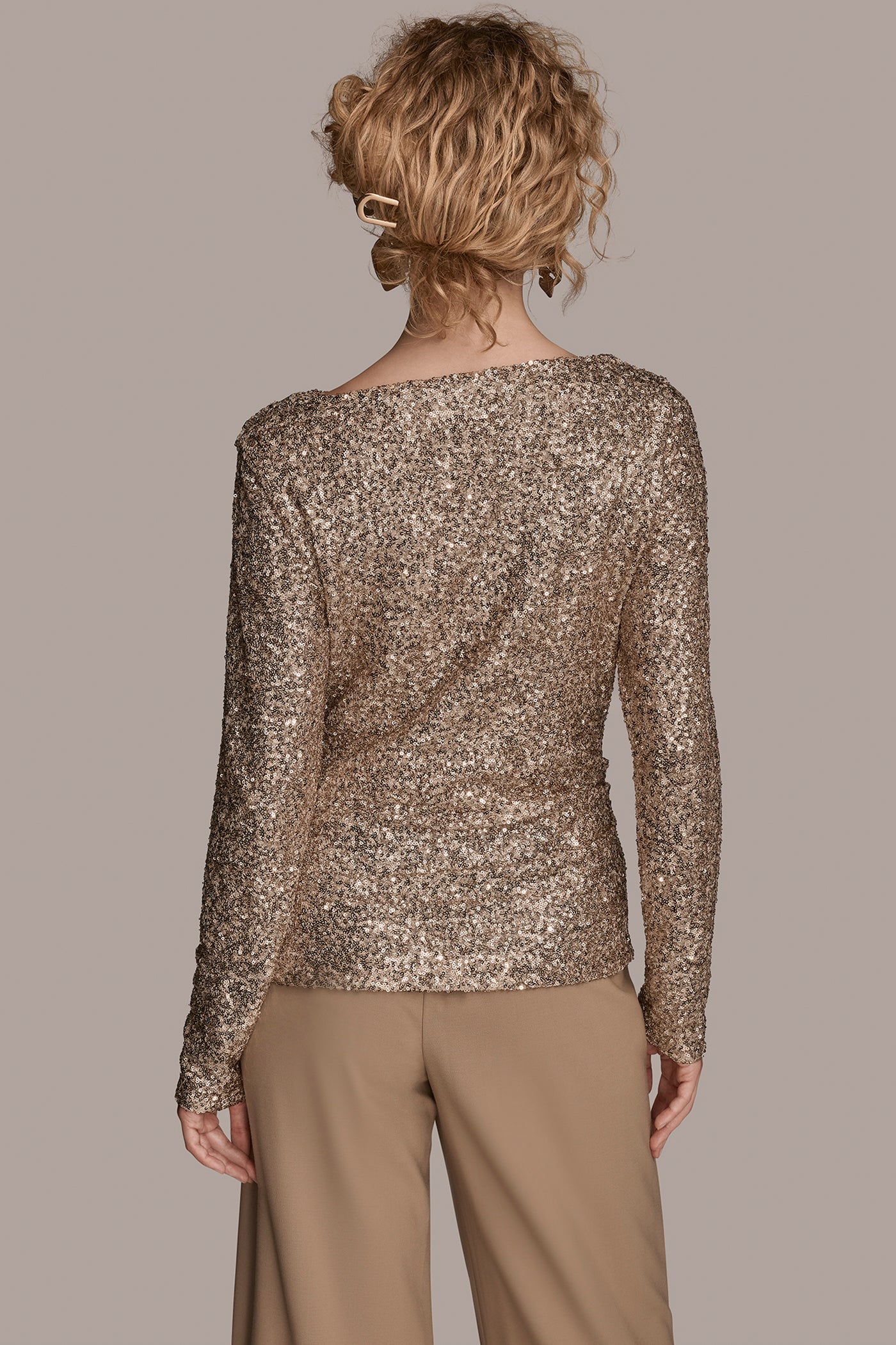 SEQUINED GATHERED TOP | View 2 | Clothing SEQUINED GATHERED TOP | View 2 | Clothing