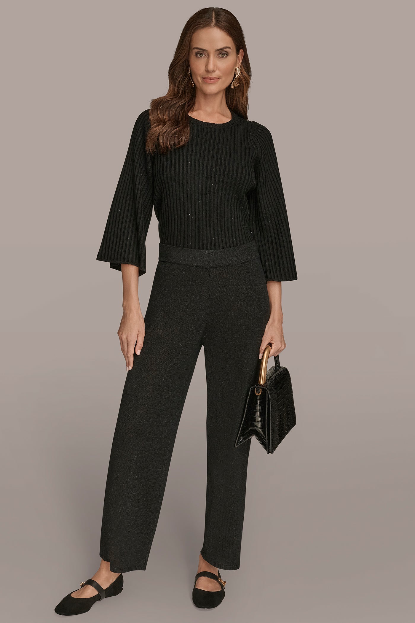 HIGH-RISE WIDE-LEG SWEATER ANKLE PANT VIEW 5 | Pants HIGH-RISE WIDE-LEG SWEATER ANKLE PANT VIEW 5 | Pants