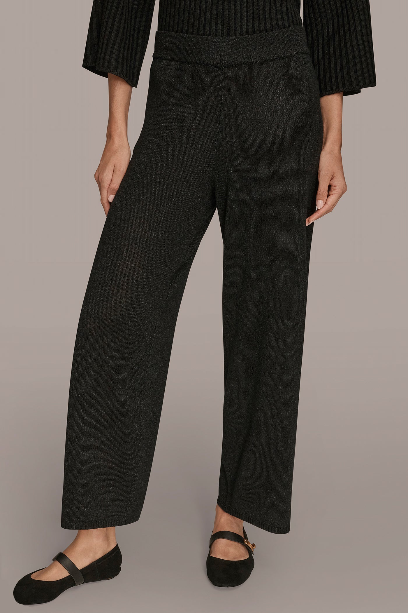 HIGH-RISE WIDE-LEG SWEATER ANKLE PANT | View 1 | Pants HIGH-RISE WIDE-LEG SWEATER ANKLE PANT | View 1 | Pants