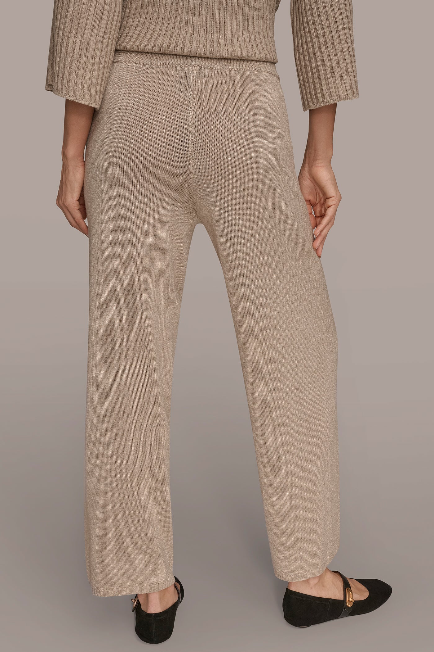 HIGH-RISE WIDE-LEG SWEATER ANKLE PANT | View 2 | Pants HIGH-RISE WIDE-LEG SWEATER ANKLE PANT | View 2 | Pants