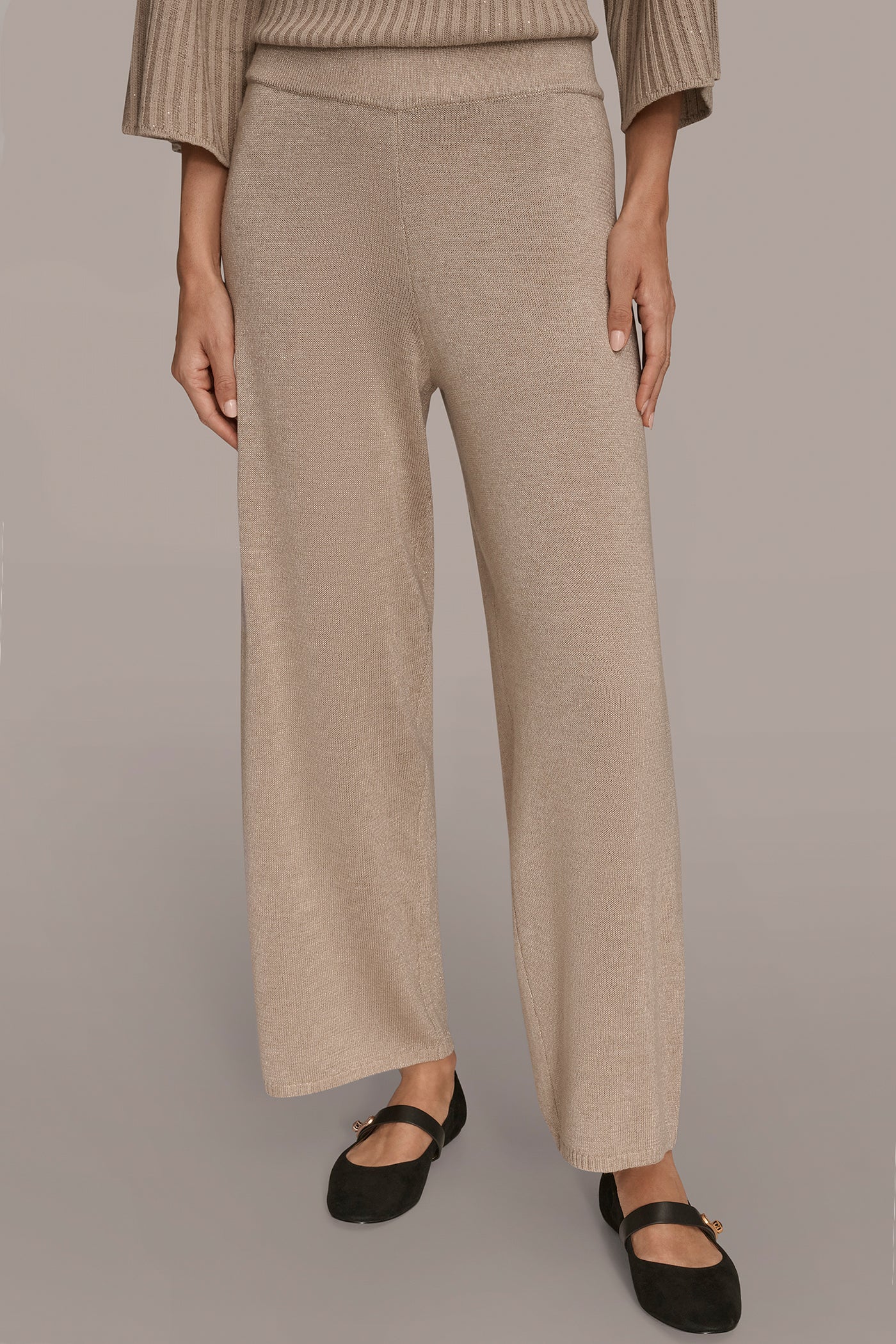 HIGH-RISE WIDE-LEG SWEATER ANKLE PANT | View 1 | Pants HIGH-RISE WIDE-LEG SWEATER ANKLE PANT | View 1 | Pants