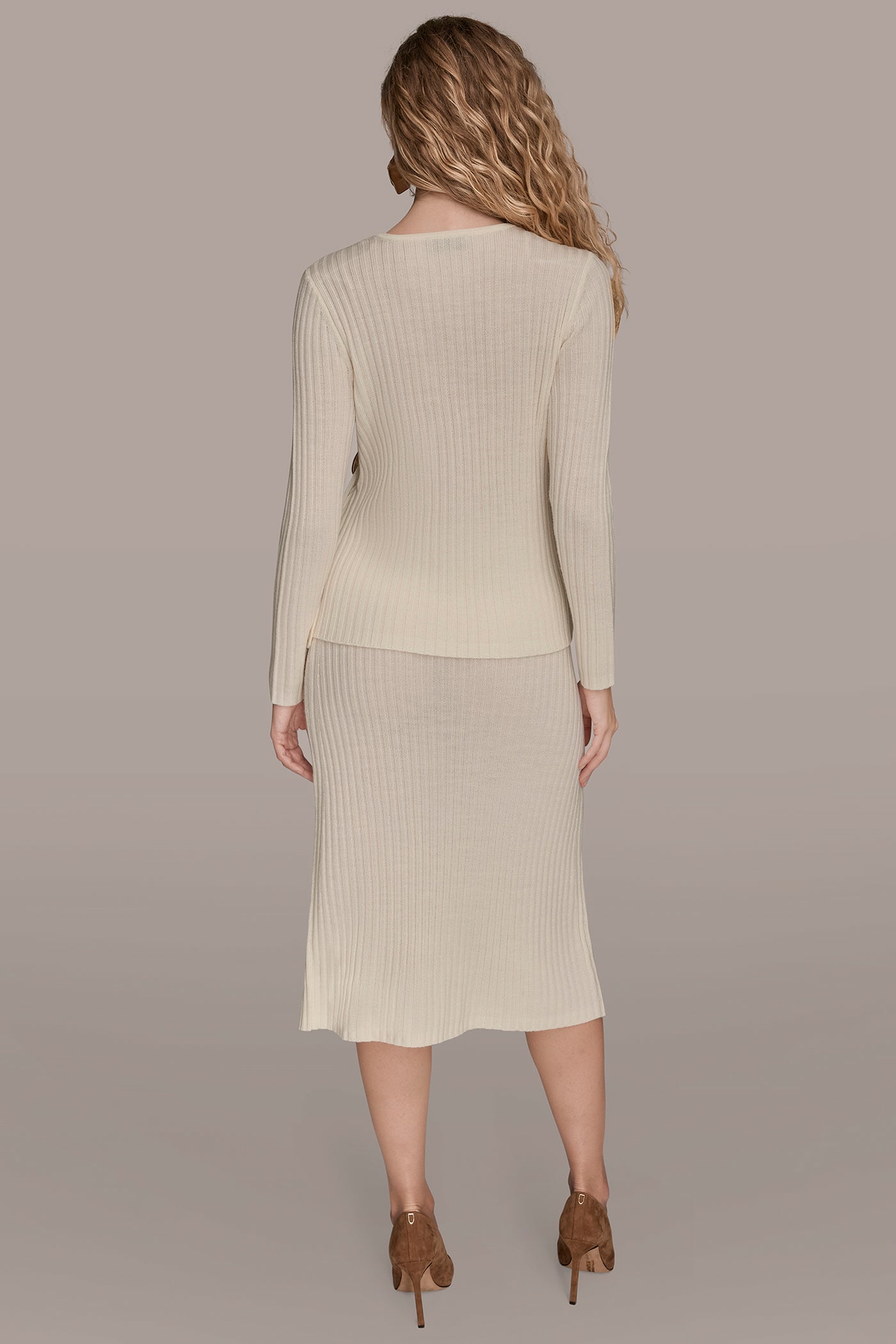 LONG-SLEEVE WRAP-EFFECT V-NECK SWEATER VIEW 4 LONG-SLEEVE WRAP-EFFECT V-NECK SWEATER VIEW 4